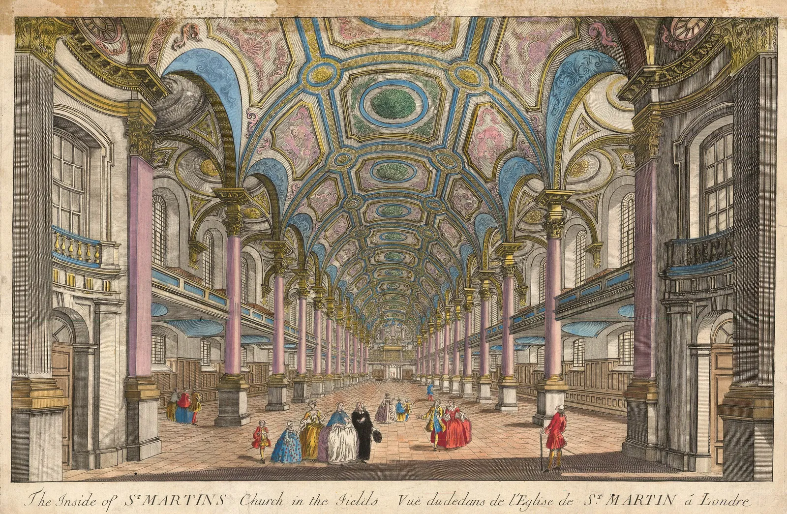 Vue D'Optique, London - St Martin-in-the Fields, 1760 c.