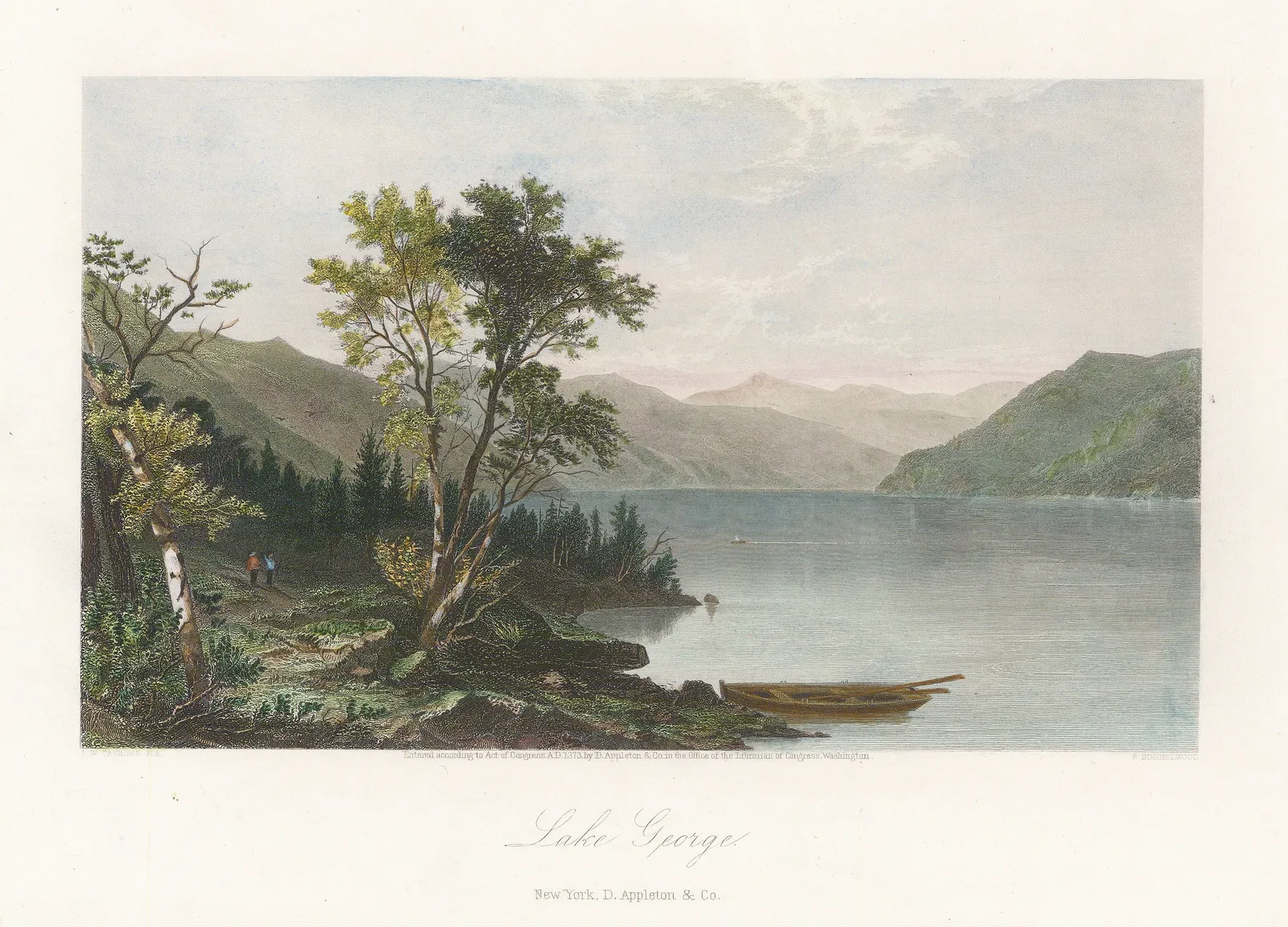 Picturesque America, New York State - Lake George, 1874