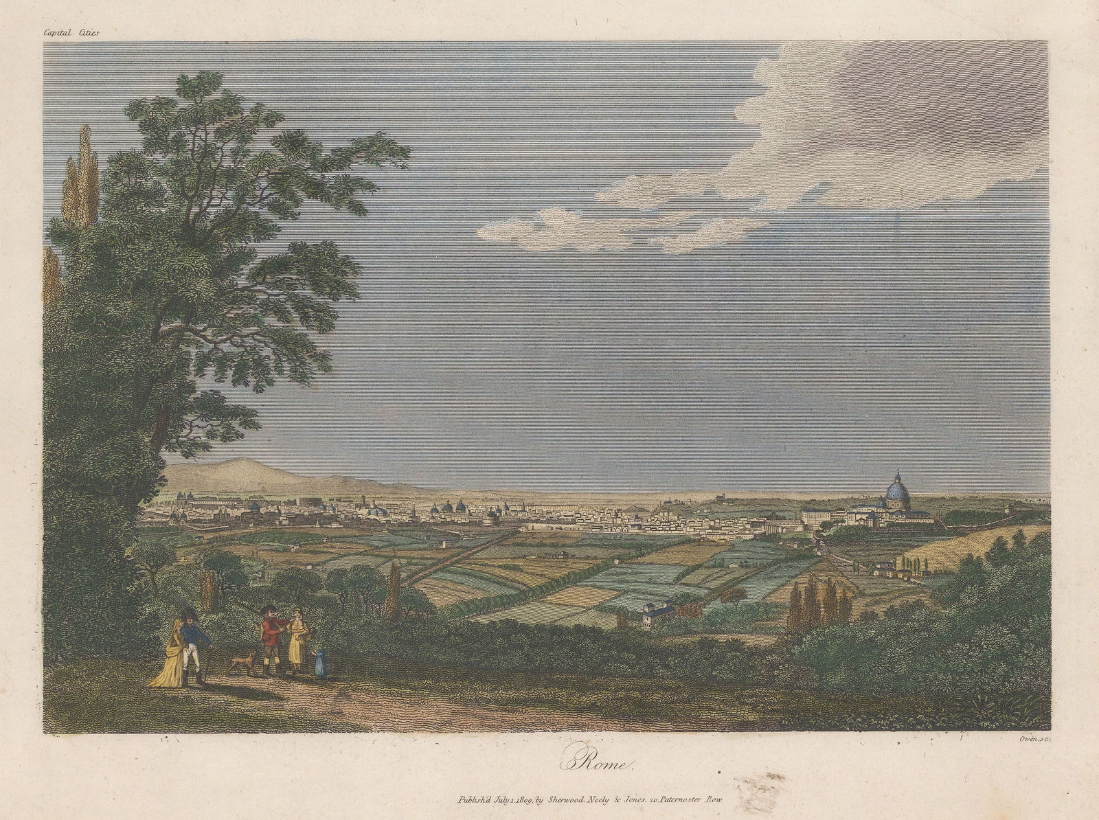 Sherwood, Neely & Jones, Italy - Rome, 1809