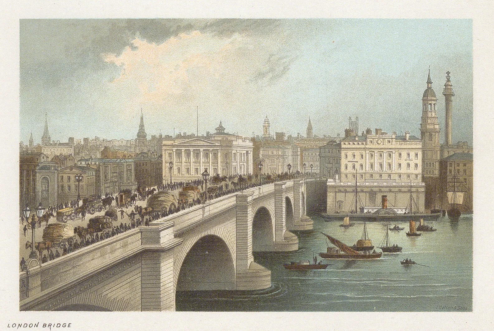 Thomas Nelson, London - London Bridge, 1891