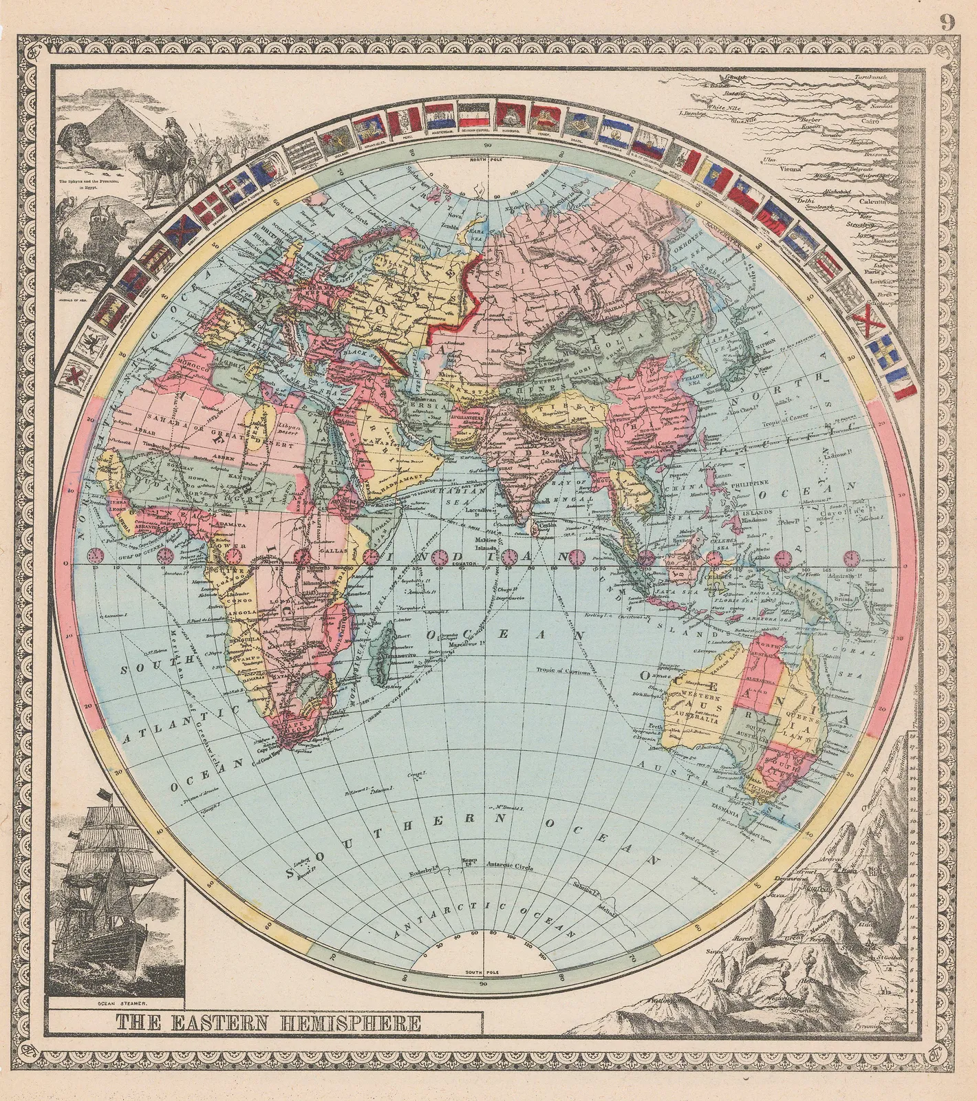 Henry Cuthbert Tunison, Western Hemisphere & Eastern Hemisphere, 1885 (c.)