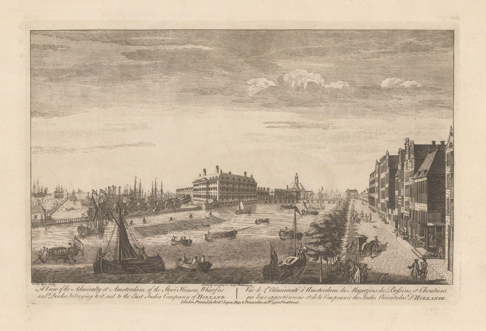 Robert Sayer, Netherlands - Amsterdam, Admiralty at Amsterdam, 1774