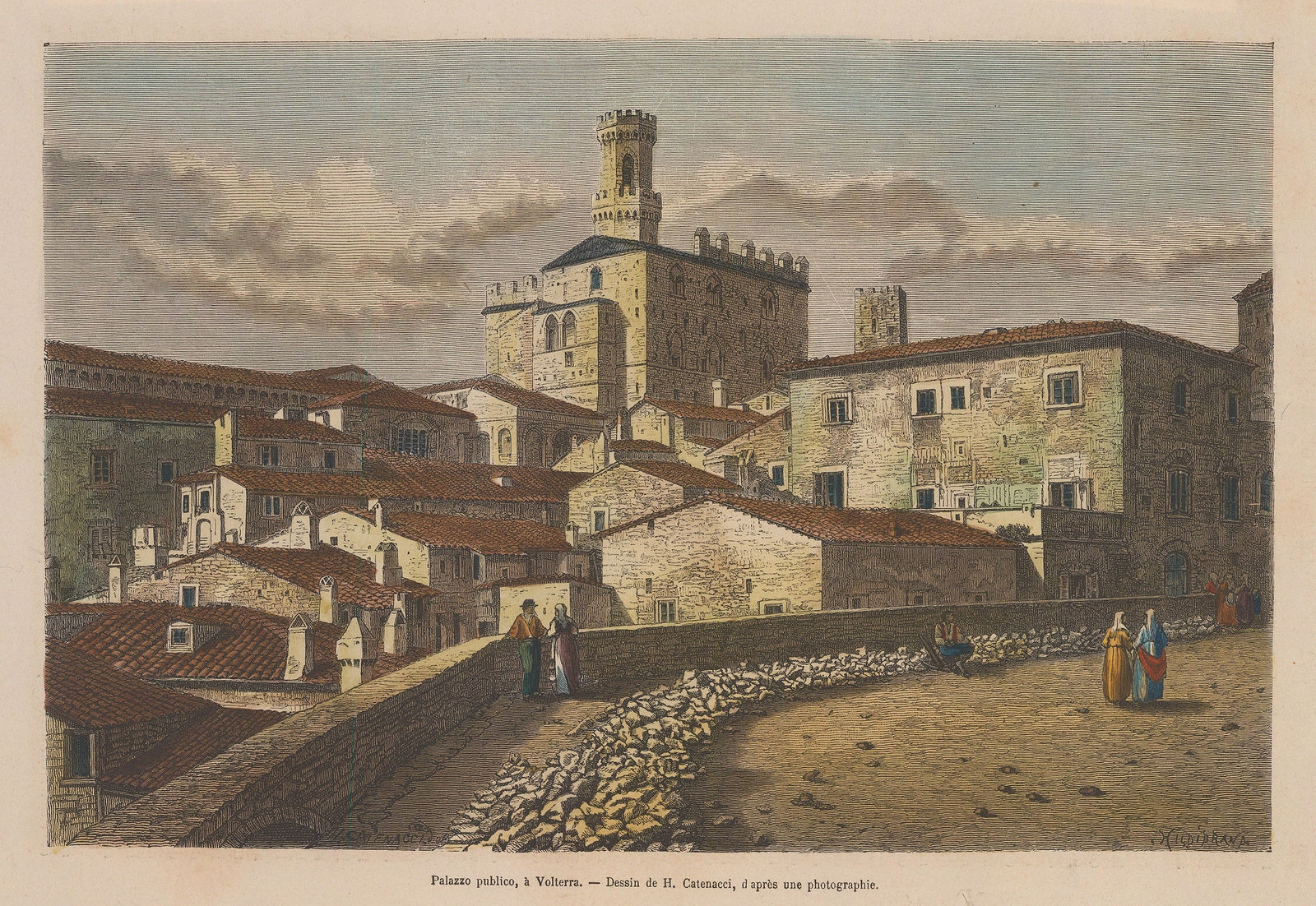Geoffry Garnier, Italy - Volterra, 1876