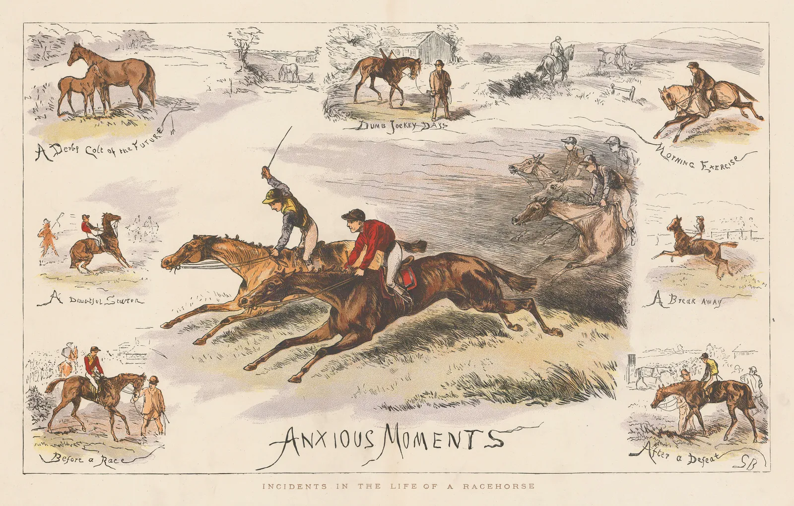 The Graphic Magazine, Horse Racing - Life of a Racehorse, 1875