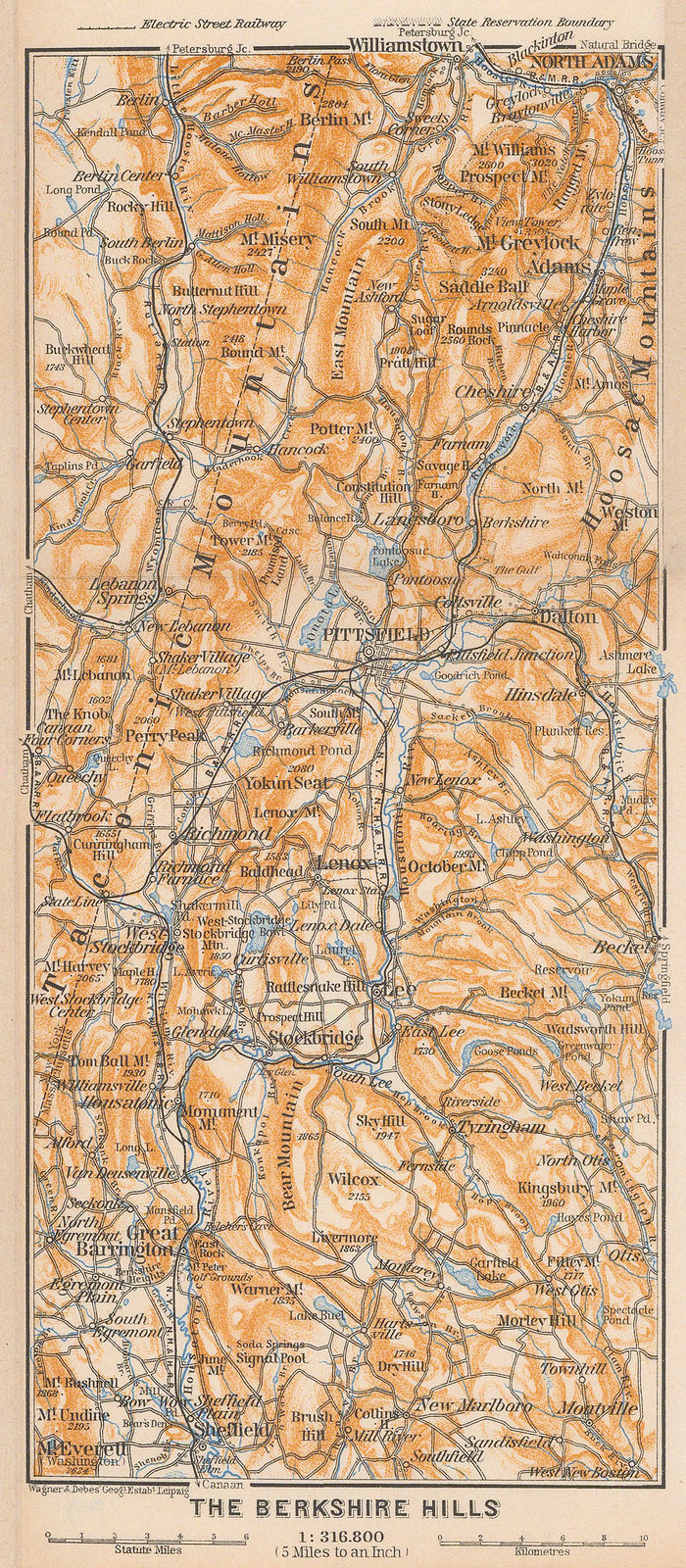 Karl Baedeker, The Berkshire Hills, 1909
