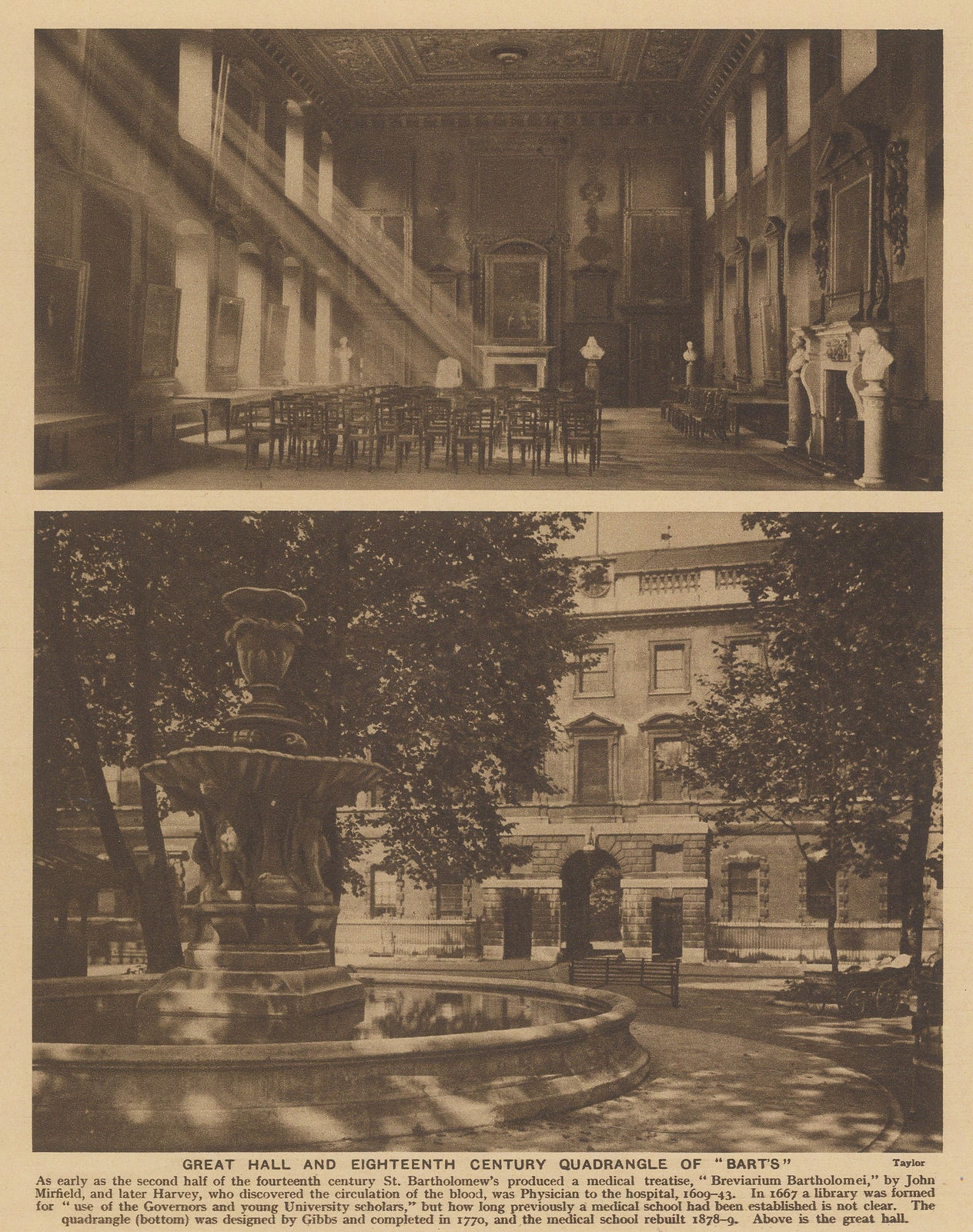 J. Taylor, London - St. Bartholomew's Hospital, 1880 c.