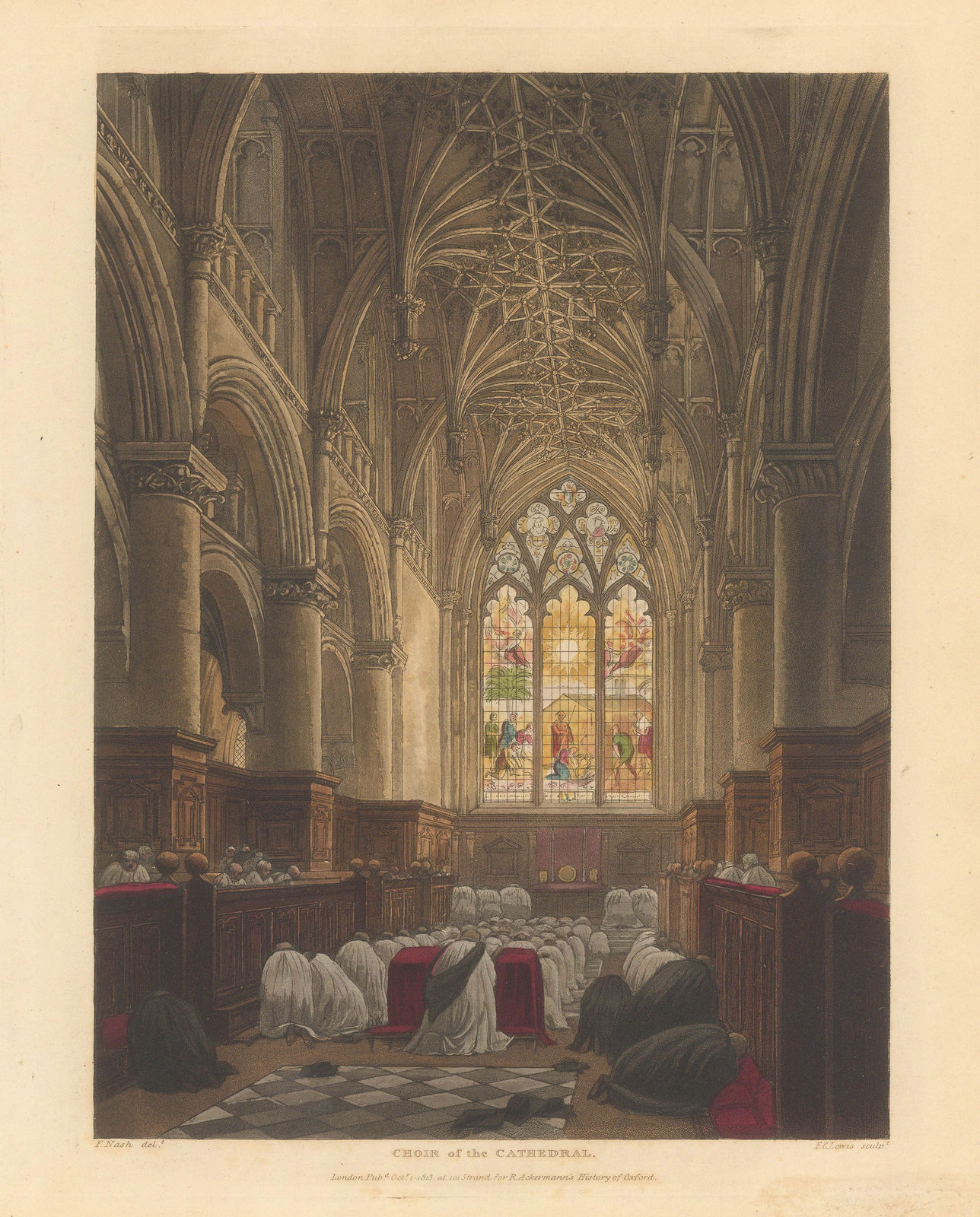 Rudolph Ackermann, Oxford - Christ Church Cathedral, 1814