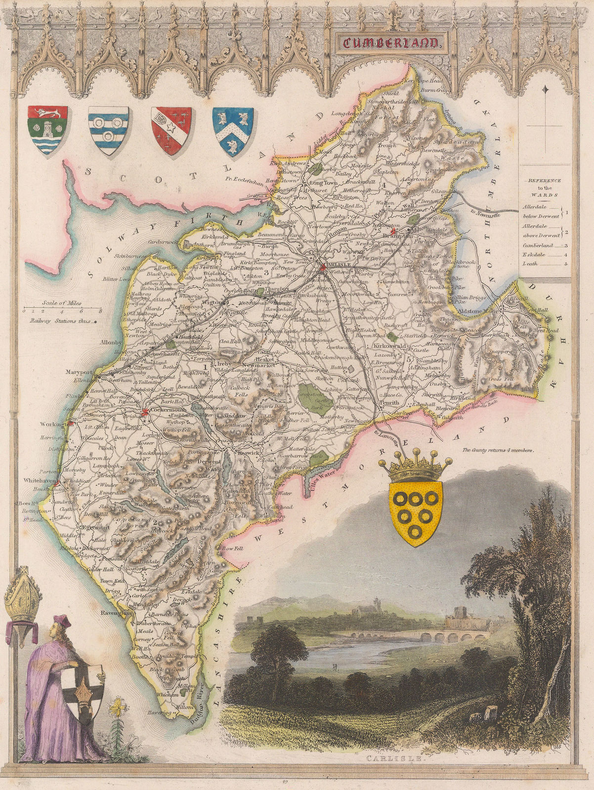 Thomas Moule, Cumberland, 1840 c.