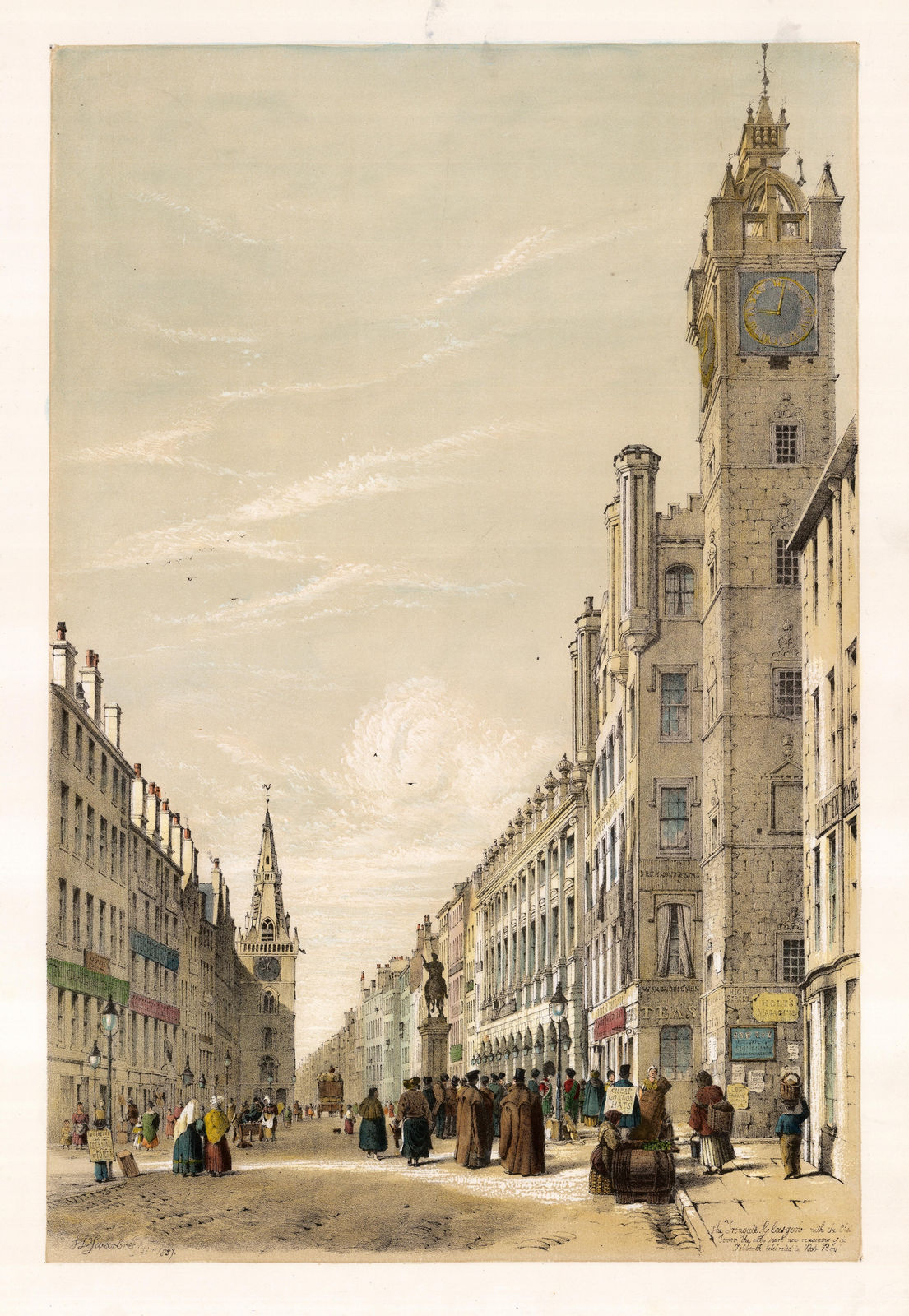 Samuel Swarbreck, Scotland - Glasgow, Irongate, 1837