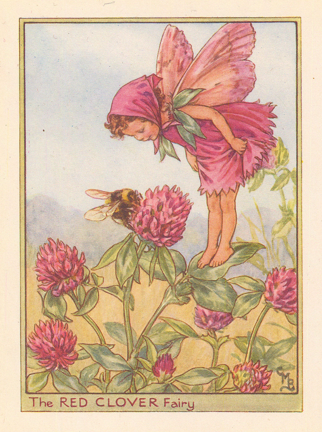 Cicely Mary Barker, Fairies - Red Clover Fairy, 1948
