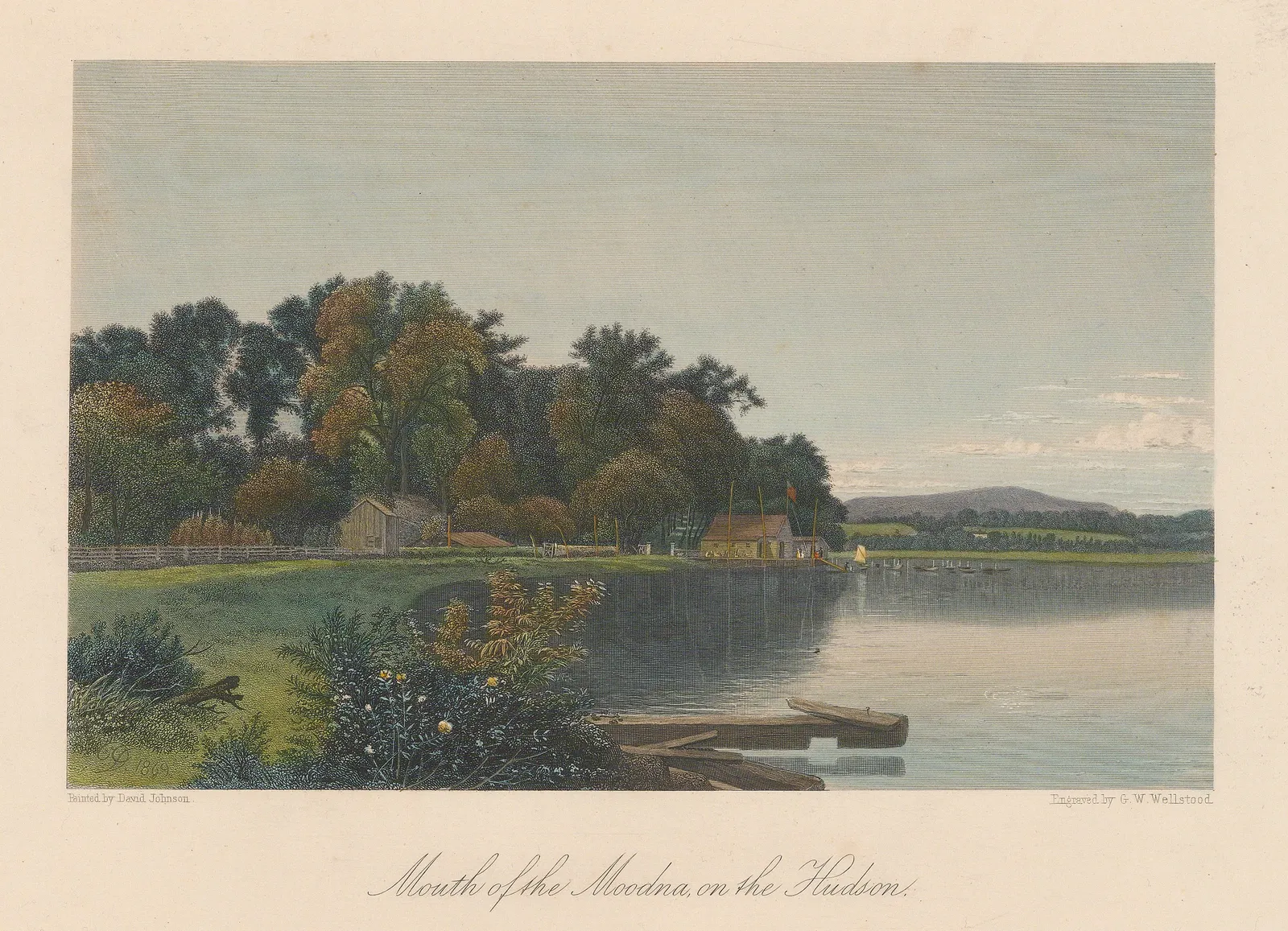 Picturesque America, New York State - Hudson River, 1874 c.