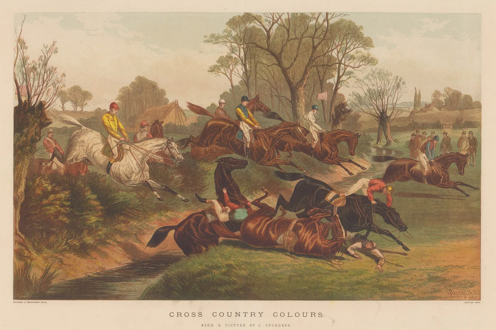Illustrated London News (ILN), Horse Racing - Steeplechase, 1877