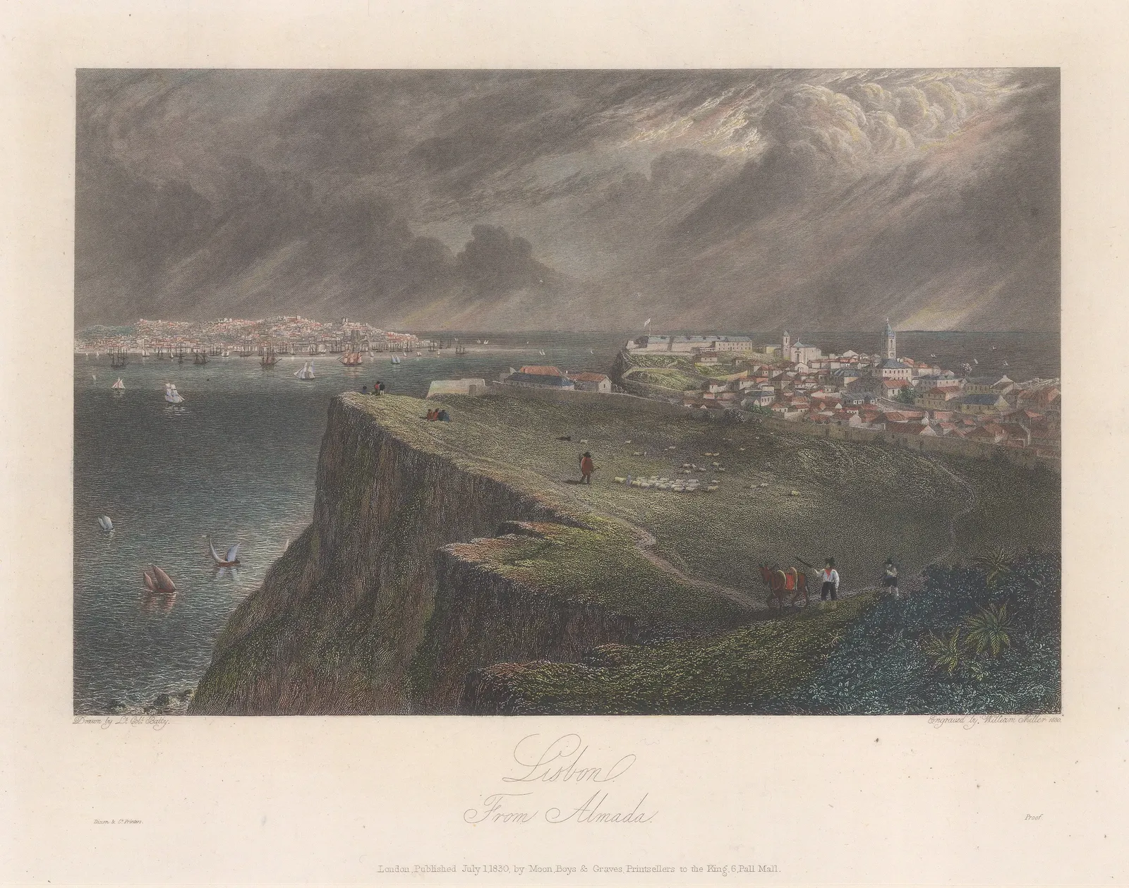 Lieut. Col. Batty, Portugal - Lisbon and Almada, 1830