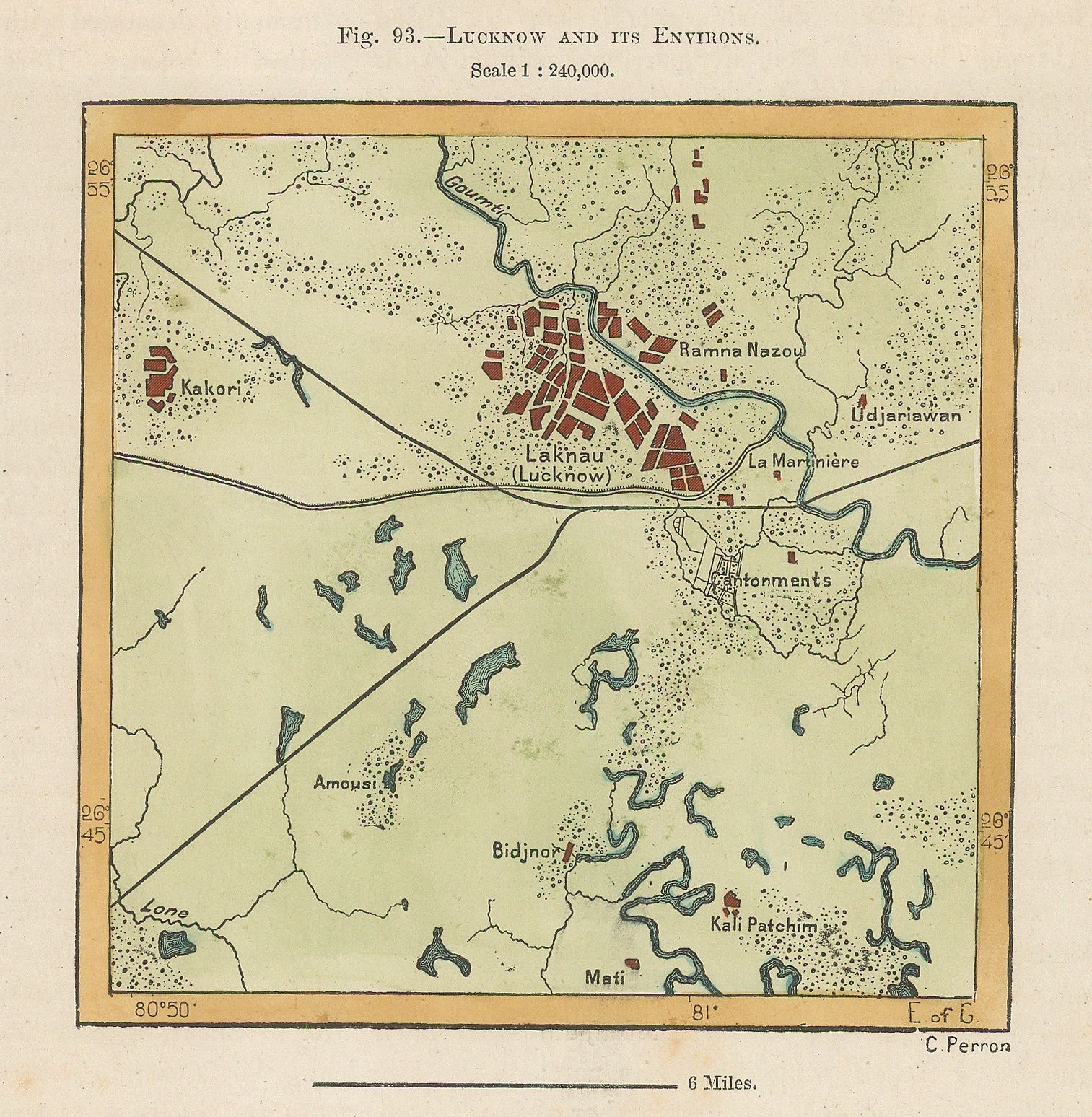 Jean Jacques Élisée Reclus, Lucknow and its Environs, 1894
