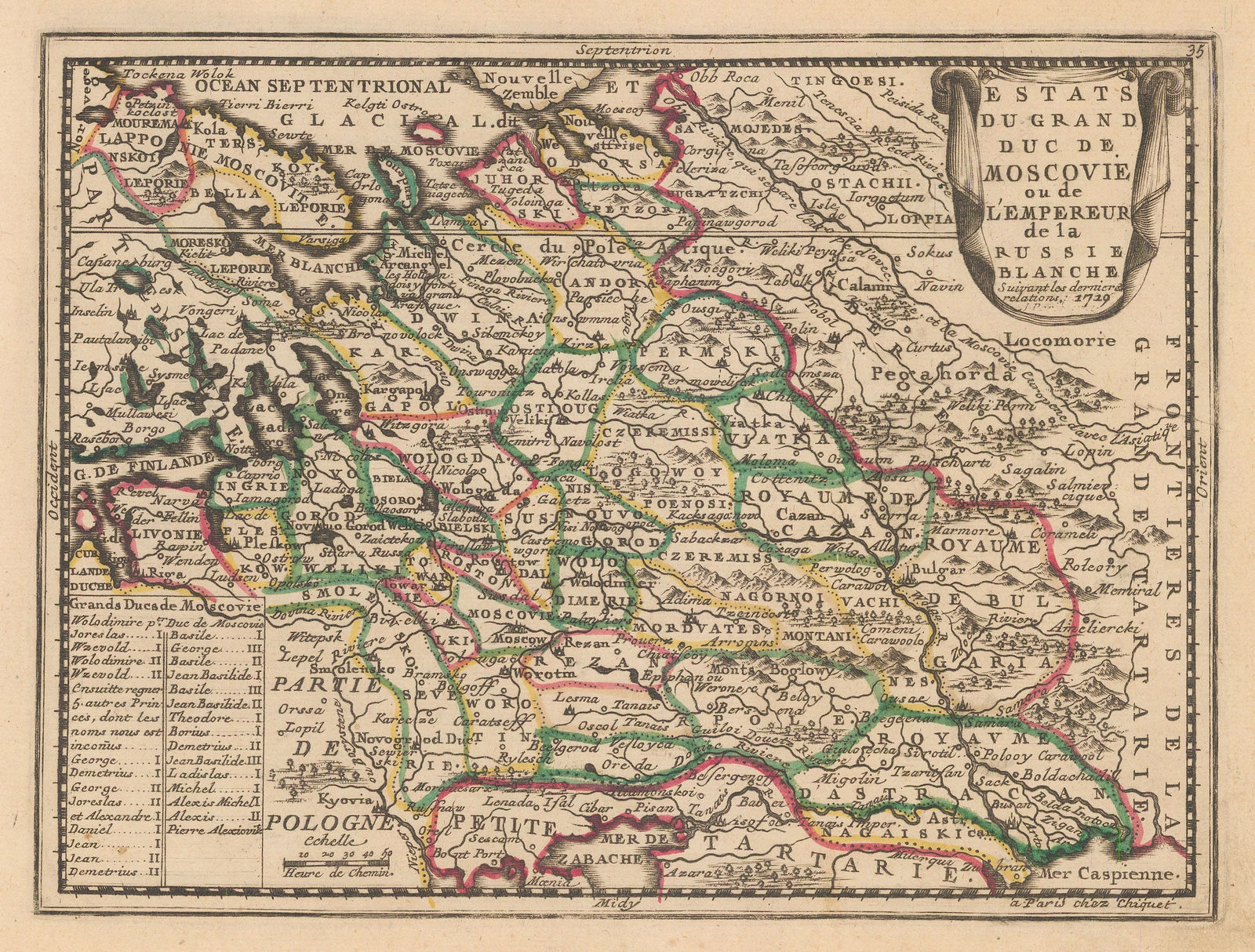 Jacques Chiquet, European Russia, 1719