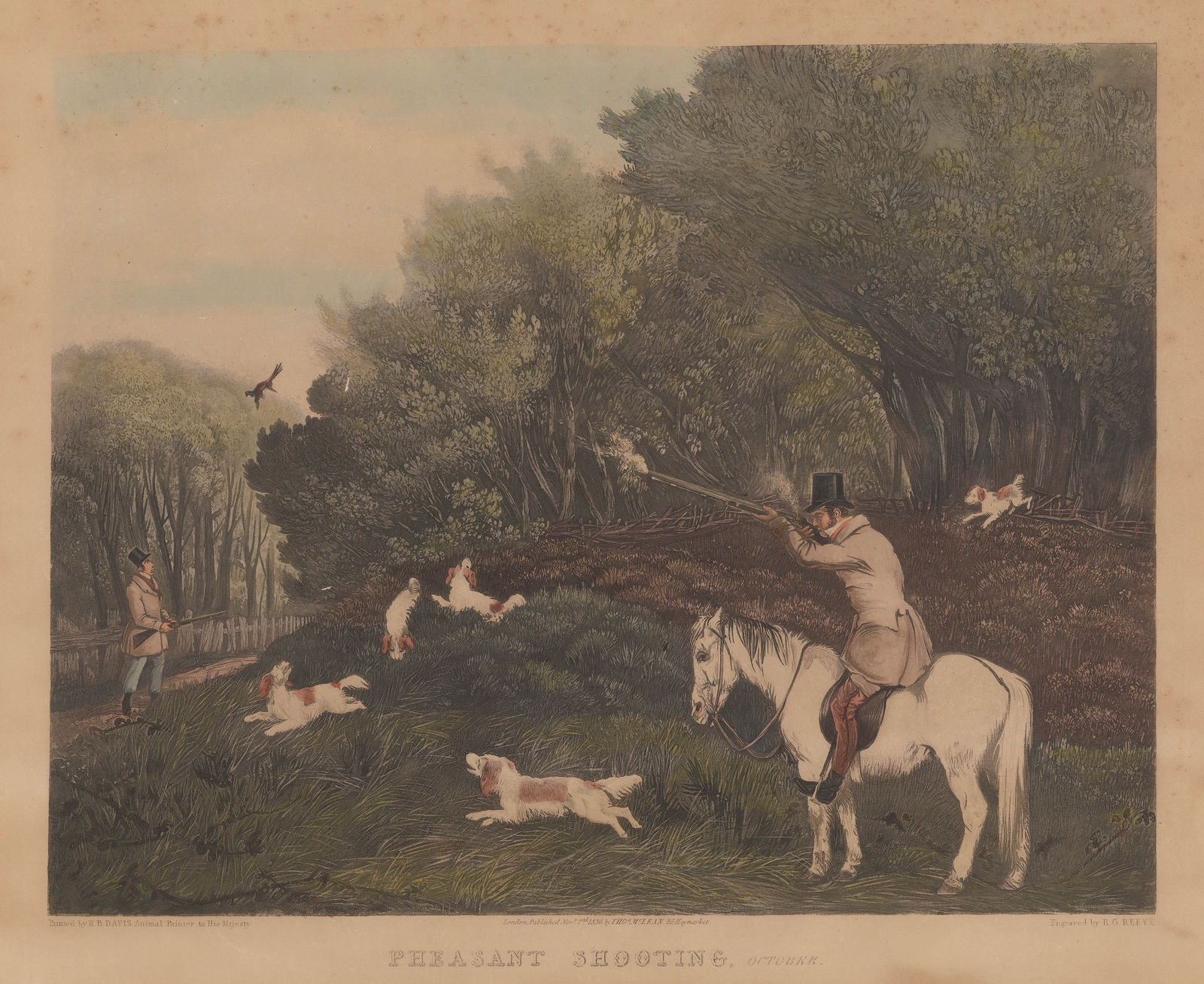 Thomas McLean, Shooting - Pheasant Shooting in October, 1836