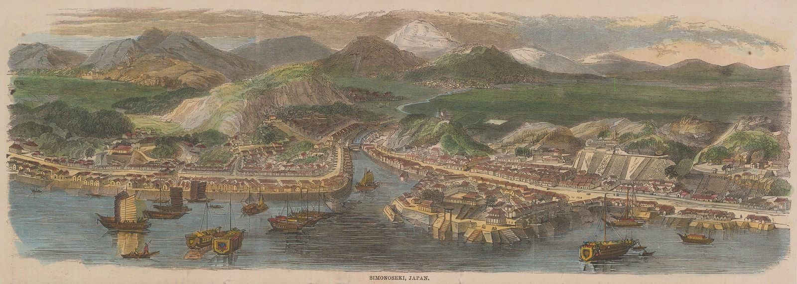 Illustrated London News (ILN), Japan - Shimonoseki, 1858