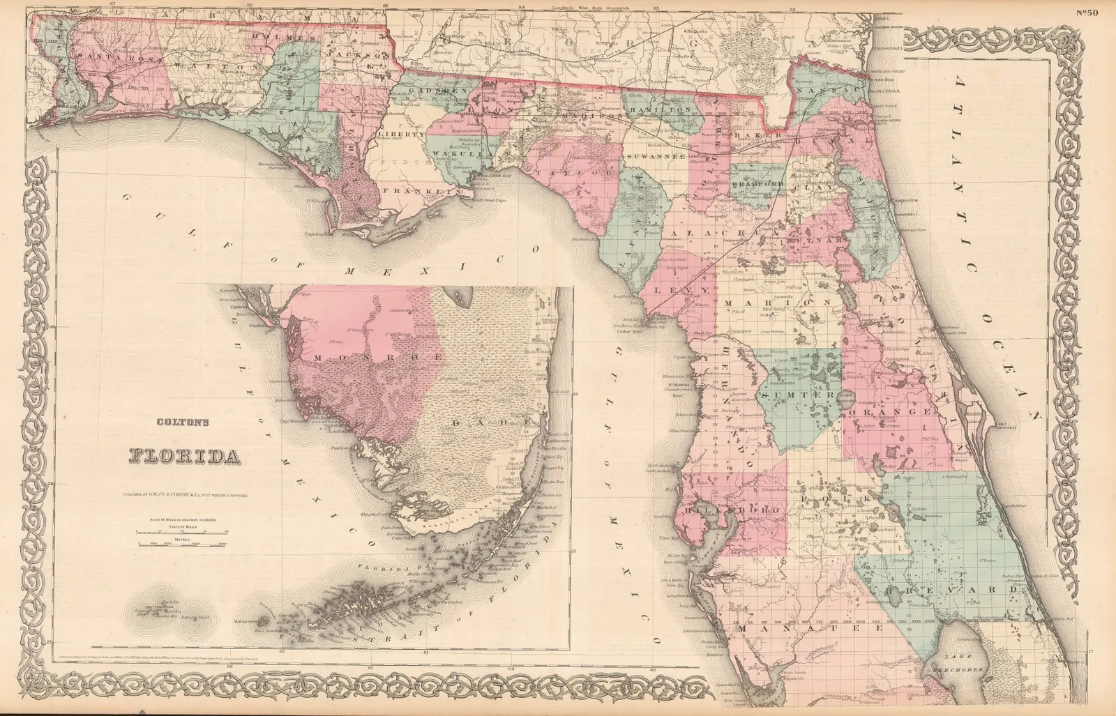 George Woolworth Colton, Florida, 1868