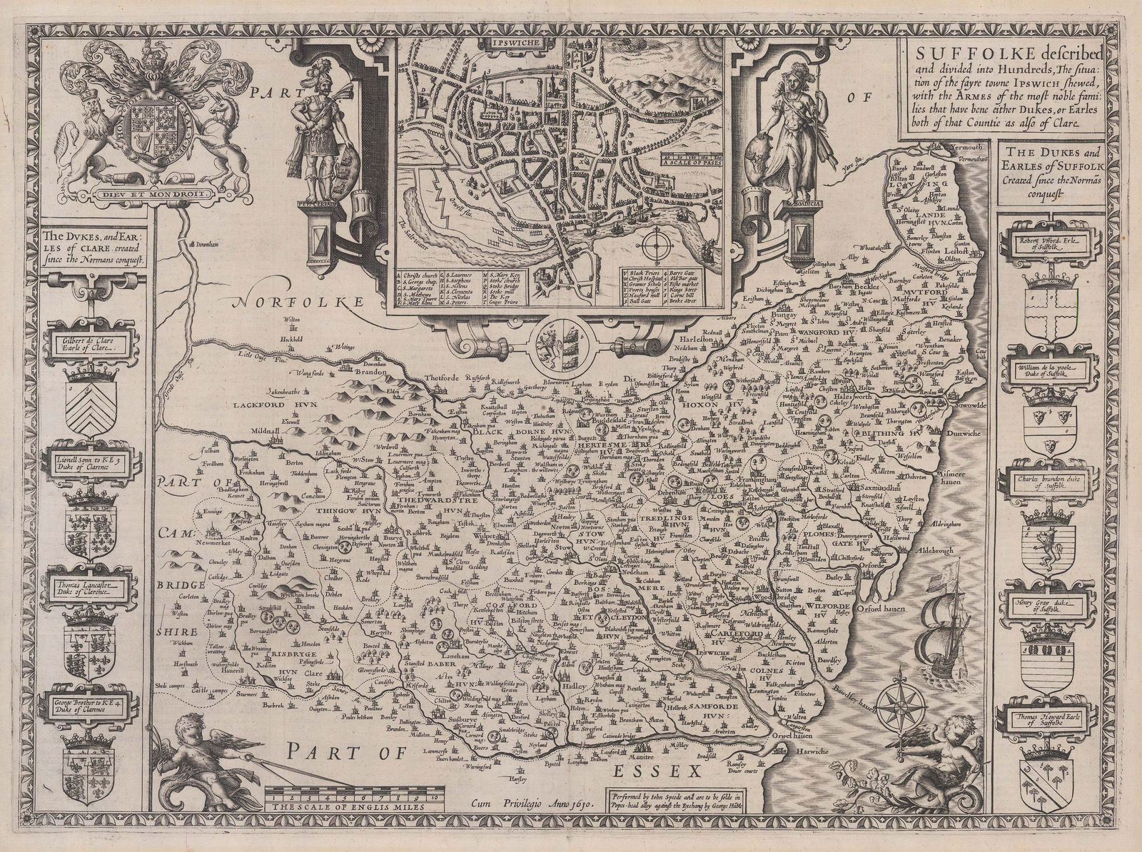 John Speed, Suffolke, 1611