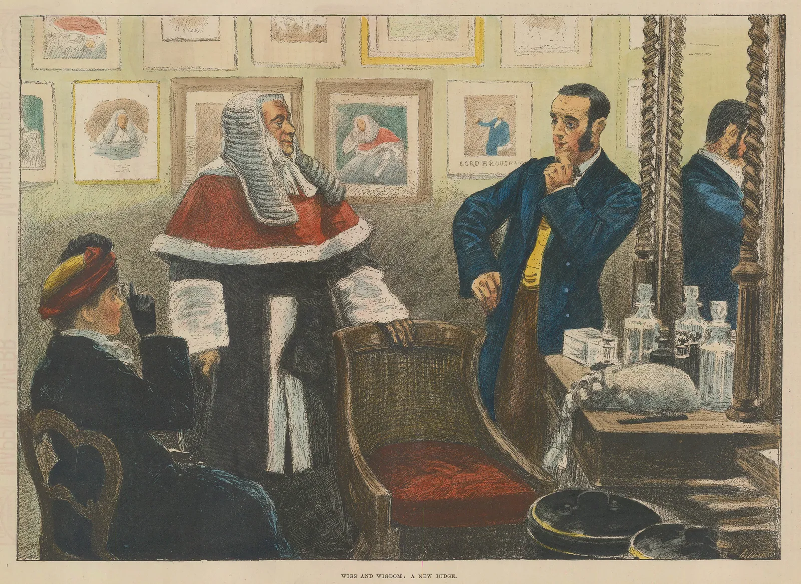 Illustrated London News (ILN), London - Wigs and Wigdom, 1886