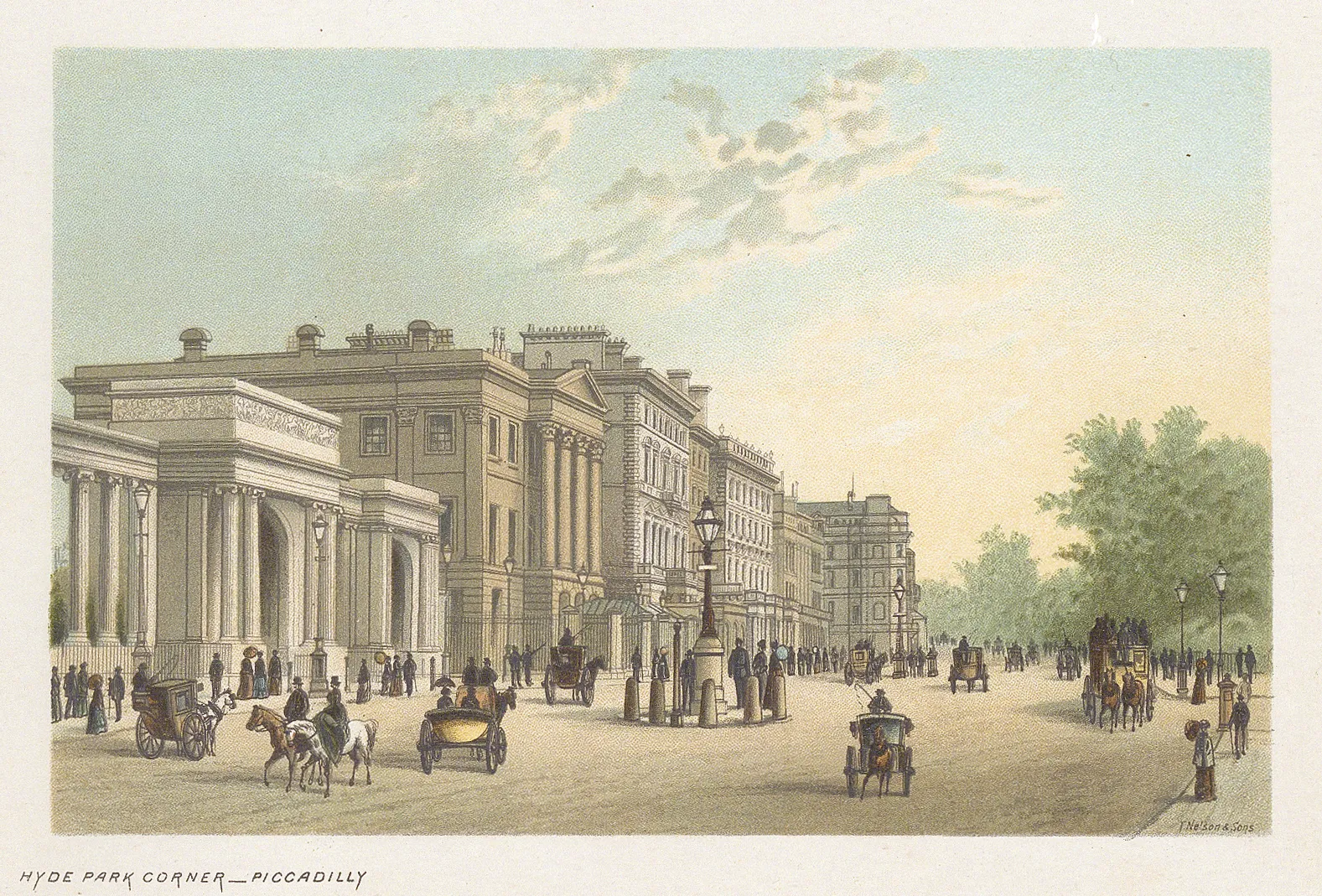 Thomas Nelson, London - Hyde Park Corner, 1891