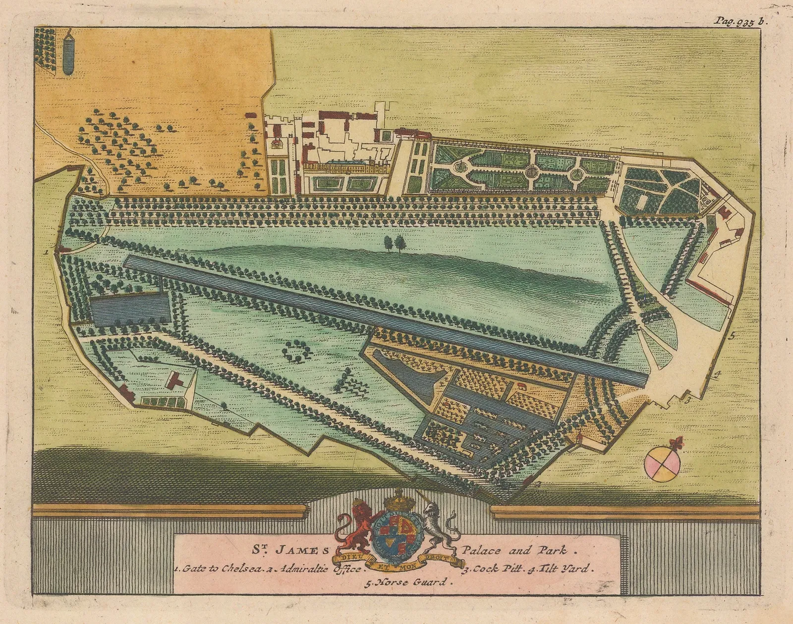 Pieter van der Aa, London - St. James's Palace, 1727