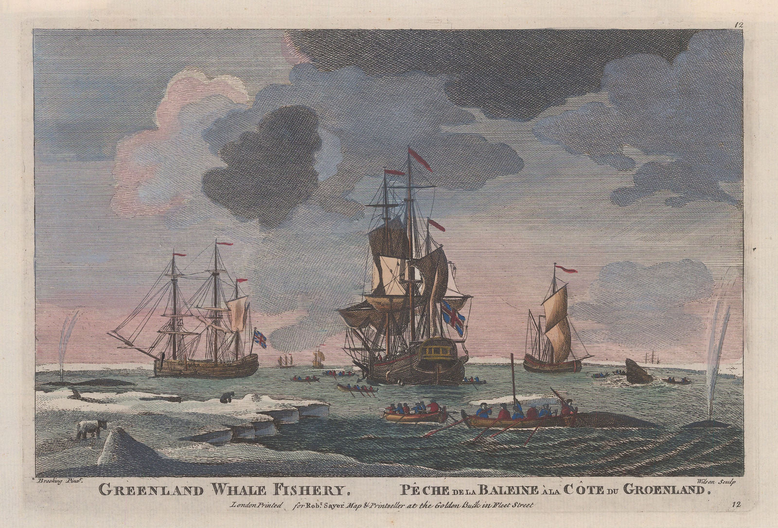 Robert Sayer, Greenland - Whale Fishery, 1770 c.