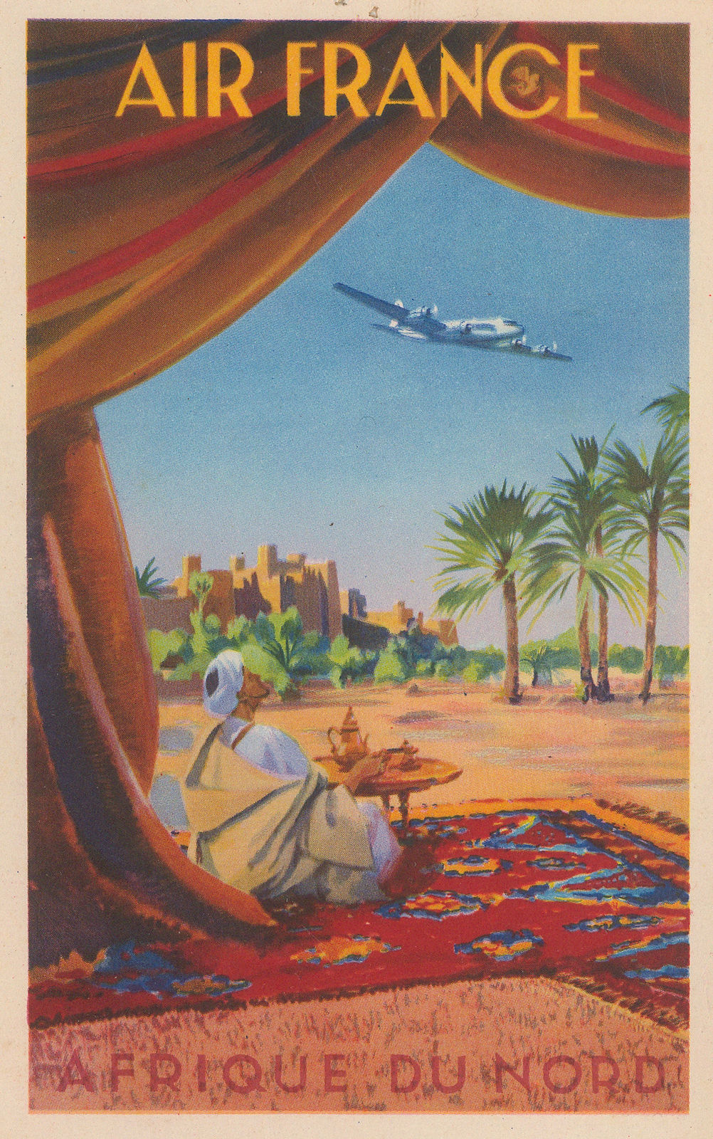 Air France, Air France Postcard - Afrique du Nord, 1948 (c.)