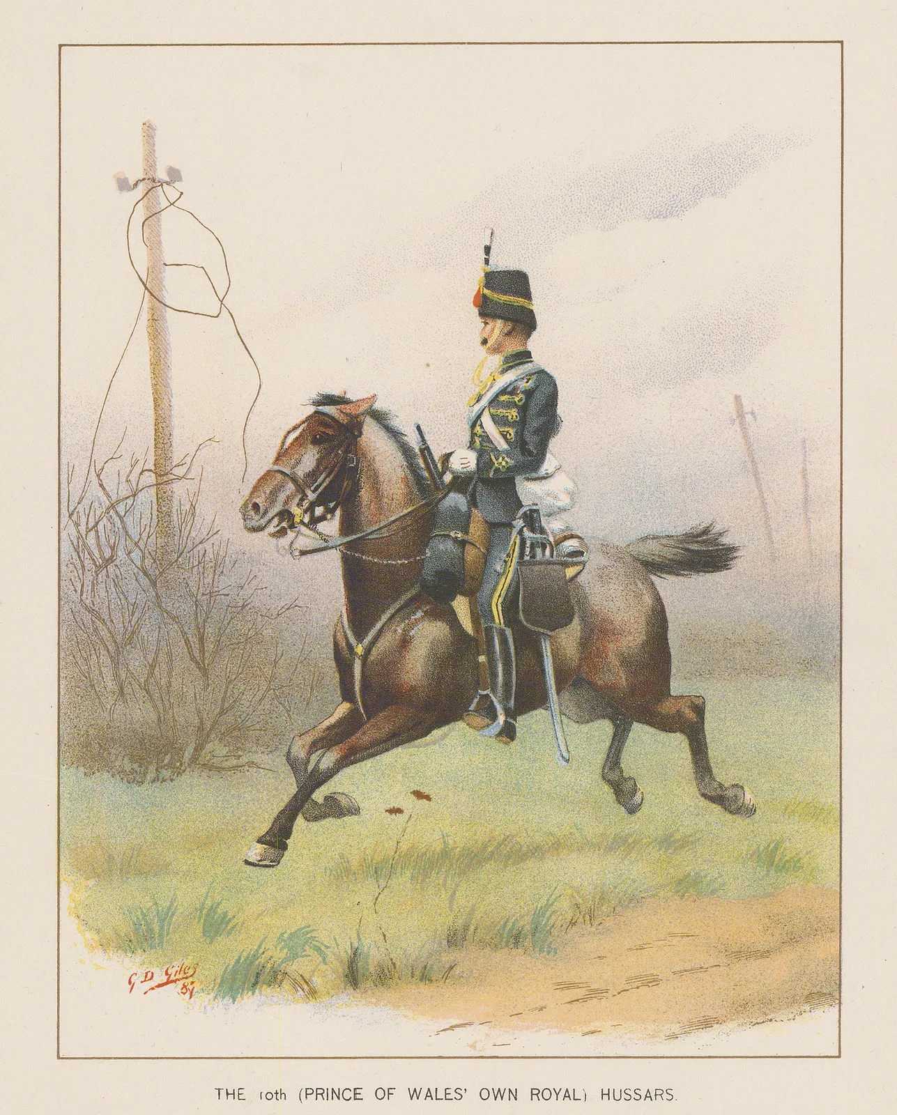 Walter Richards, British Army - Hussars, 1890 c.