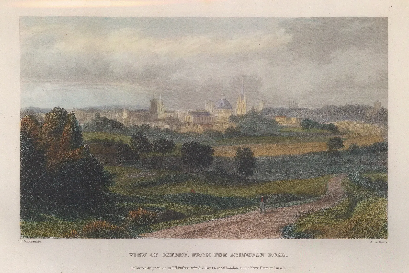 John Le Keux, Oxford, 1838