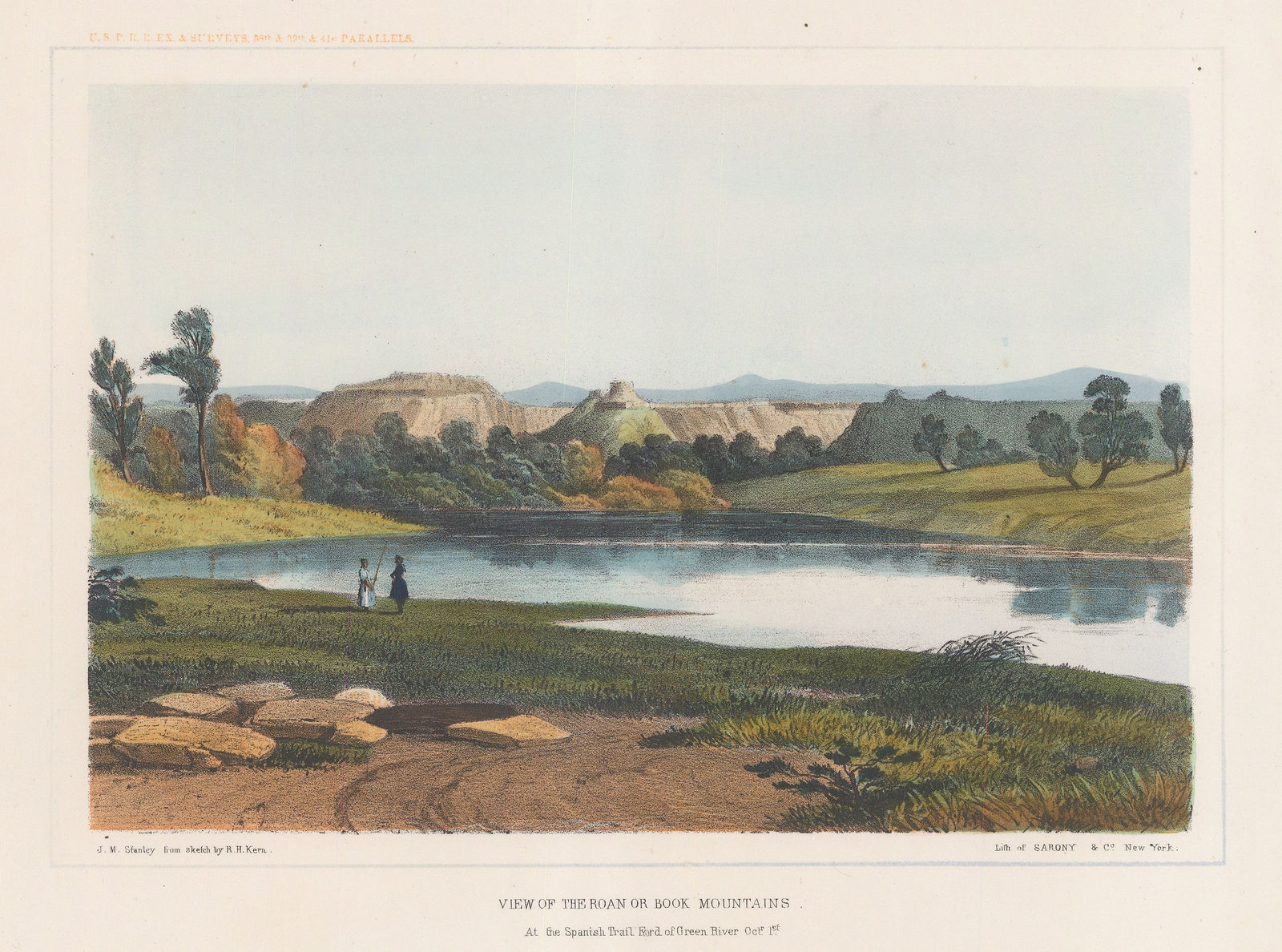 United States Pacific Railroad Expeditions (USPRR), Wyoming - Book (Roan) Mountains, 1857 c.