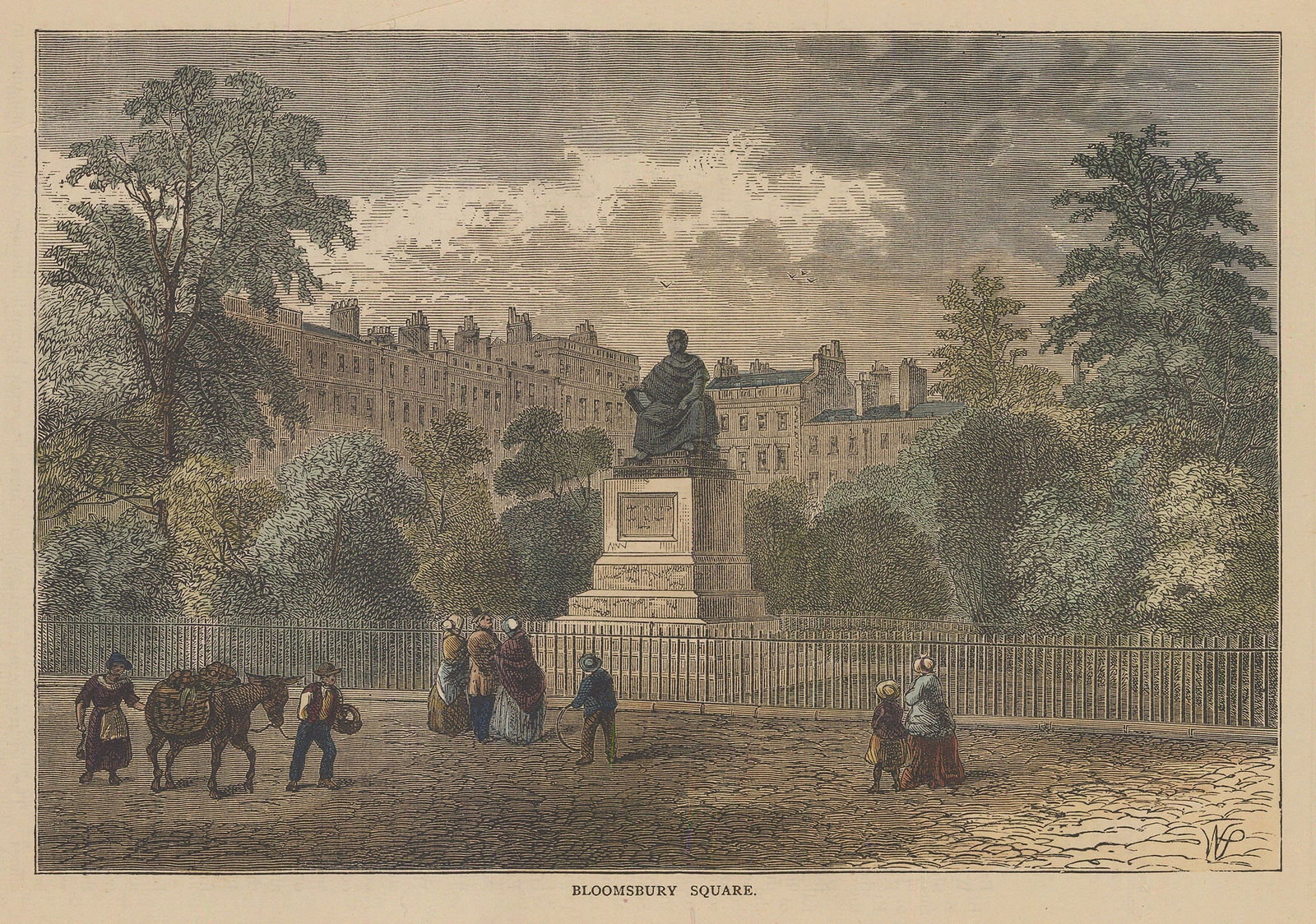 Old & New, London - Bloomsbury Square, 1880 c.