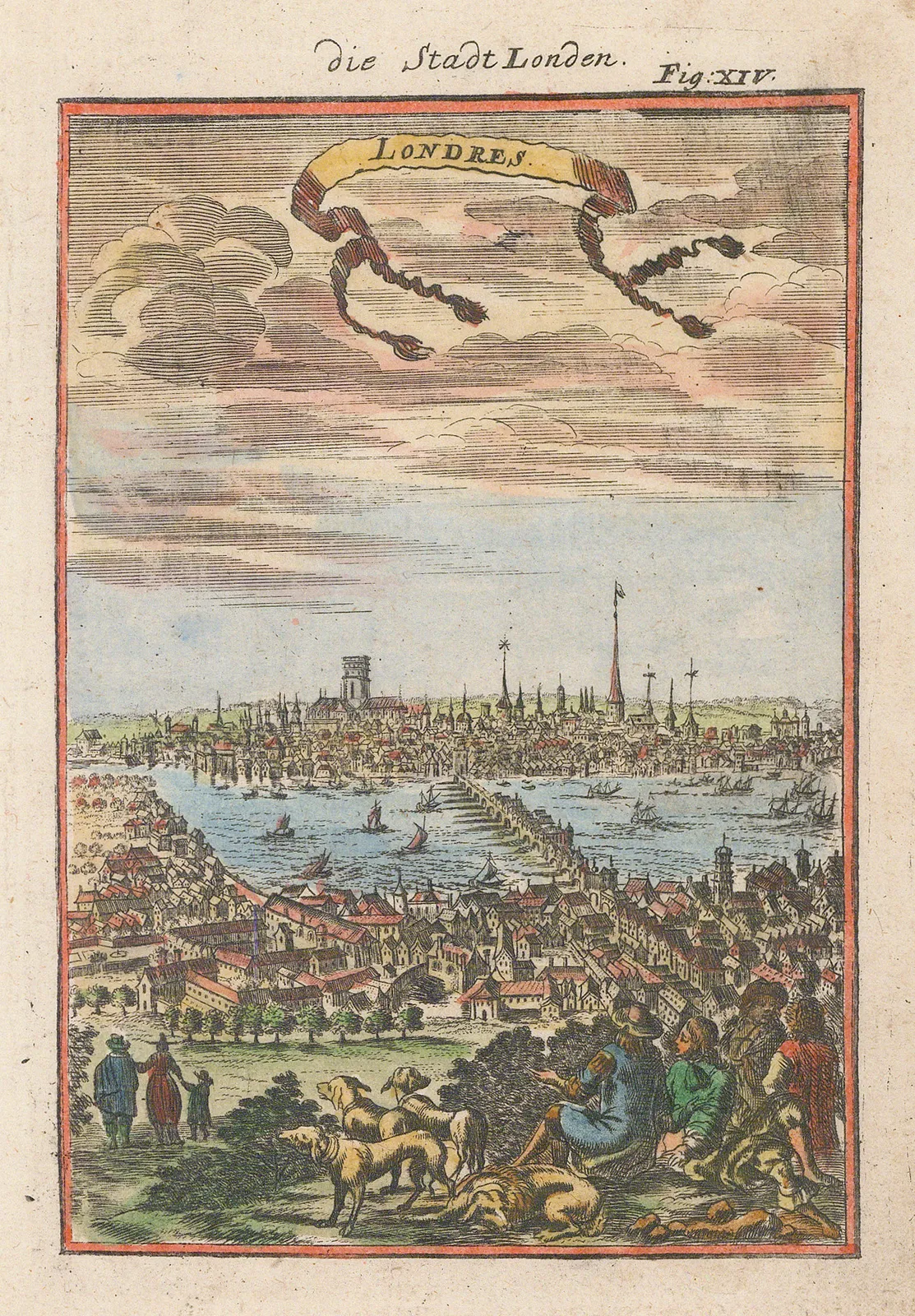 Alain Manesson Mallet, London - Panorama of Pre-Great Fire London, 1683