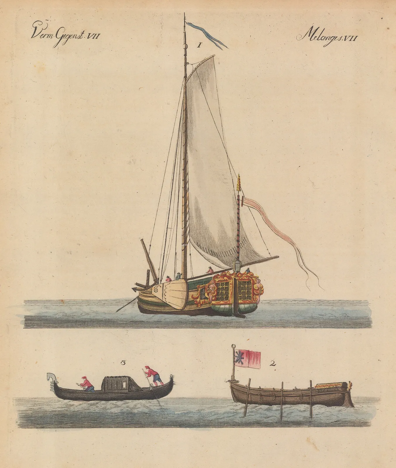 Friedrich Justin Bertuch, Ships - Boat Types, 1798