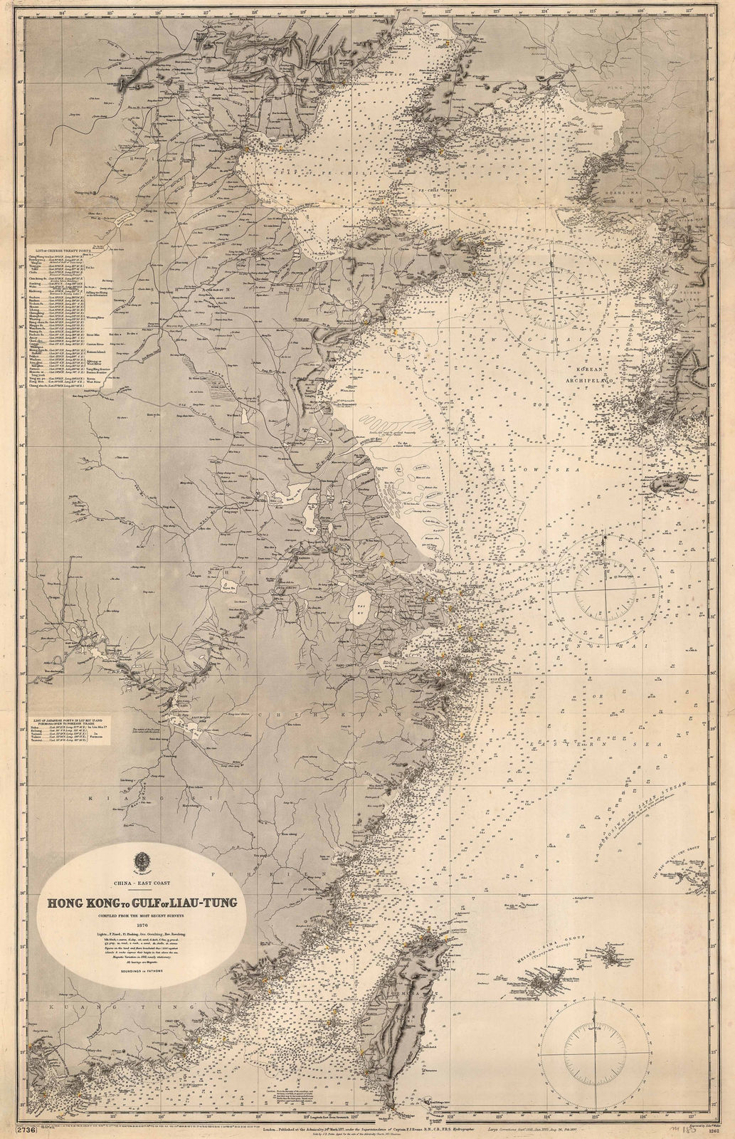 British Admiralty, Hong Kong to Gulf of Liau-Tung, 1904