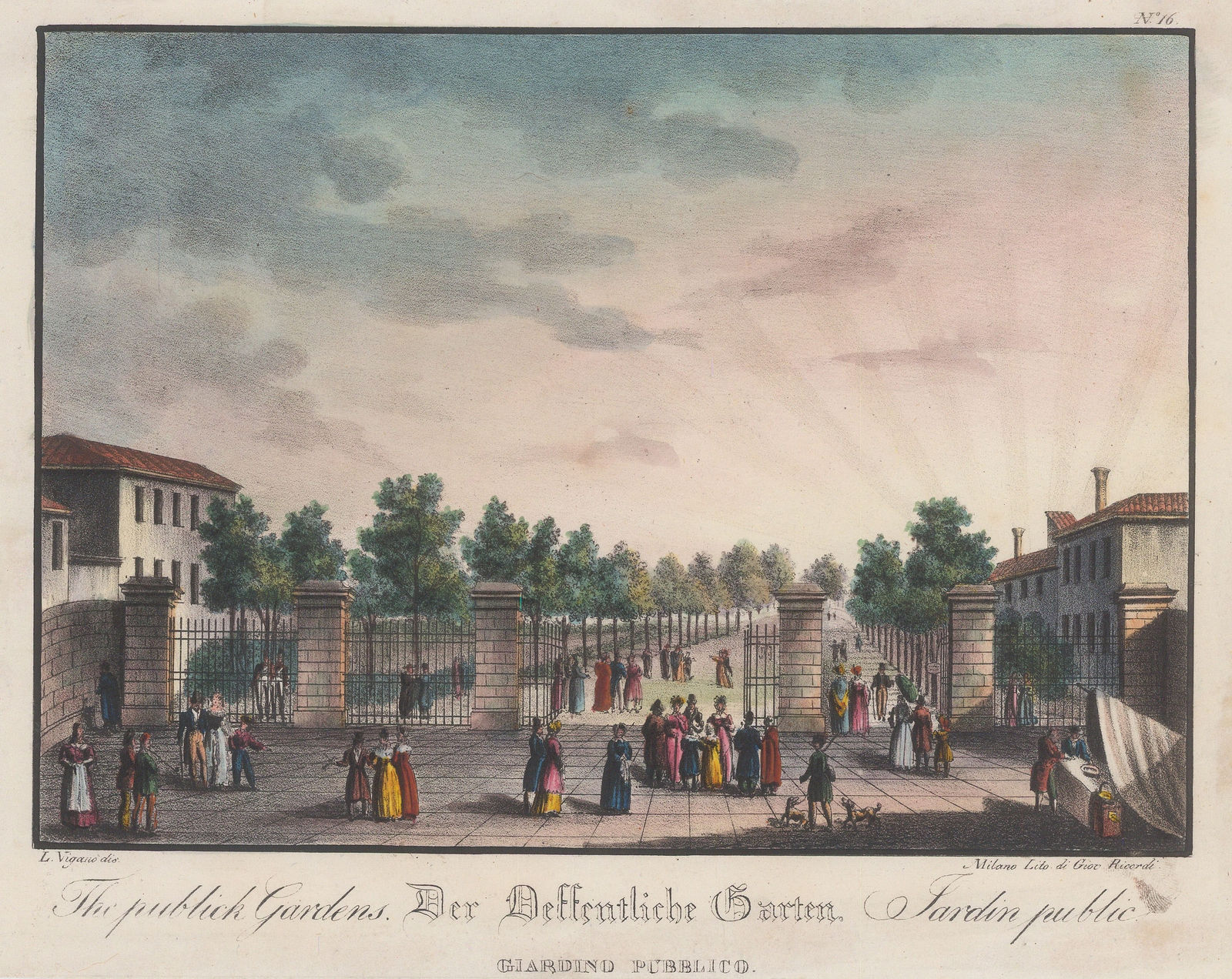 V.L. Vigano, Italy - Venice, Giardini della Biennale, 1850