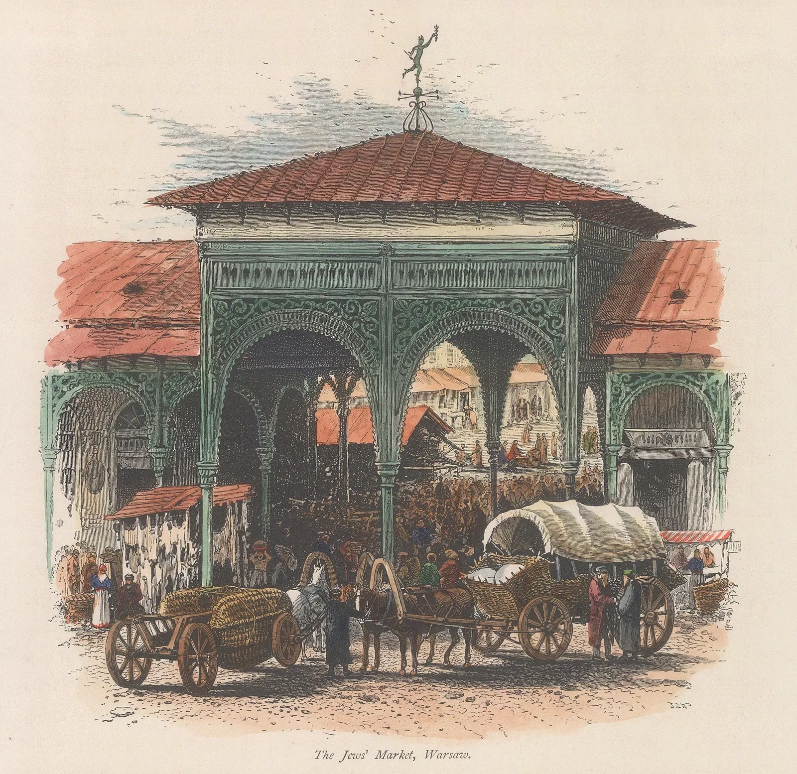 Picturesque Europe, Poland - Warsaw, Grzybowski Square, 1880 c.