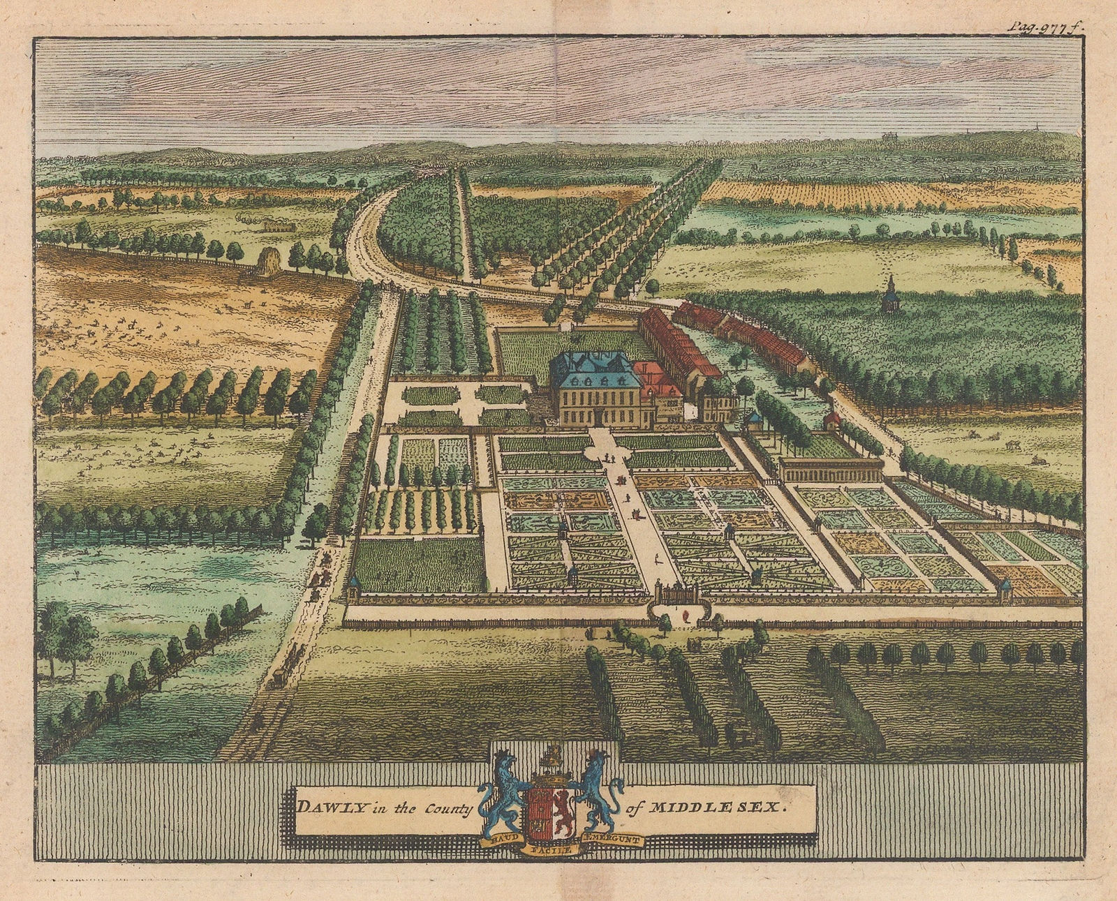 Pieter Van der Aa, Dawly House, Middlesex, 1727
