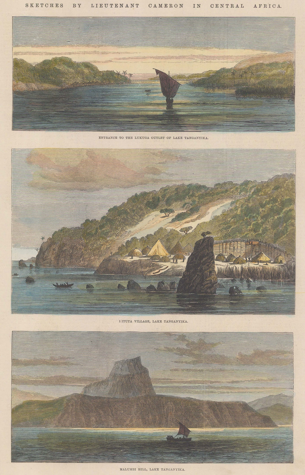 Illustrated London News (ILN), Tanzania - Lake Tanganyika, 1876