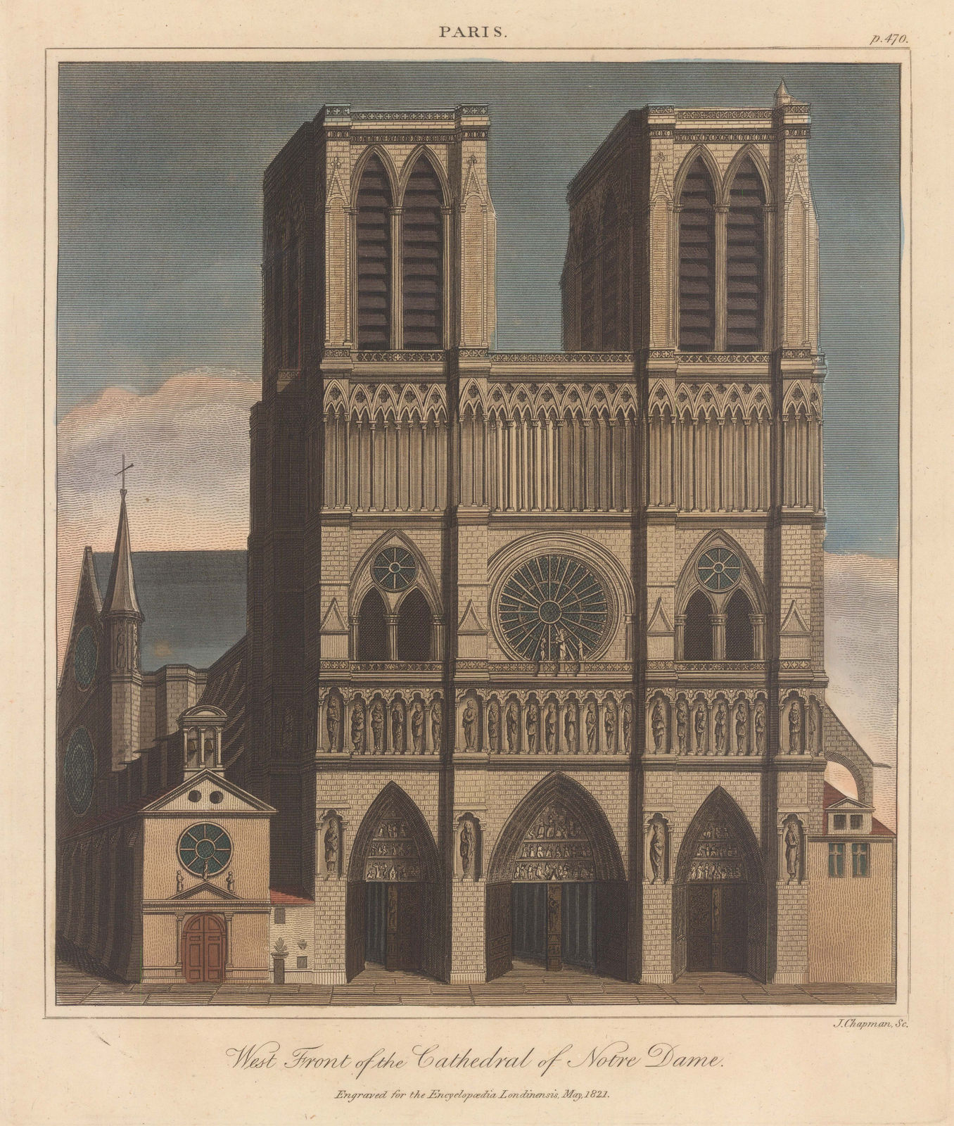 John Wilkes, France - Paris, Notre Dame, 1821