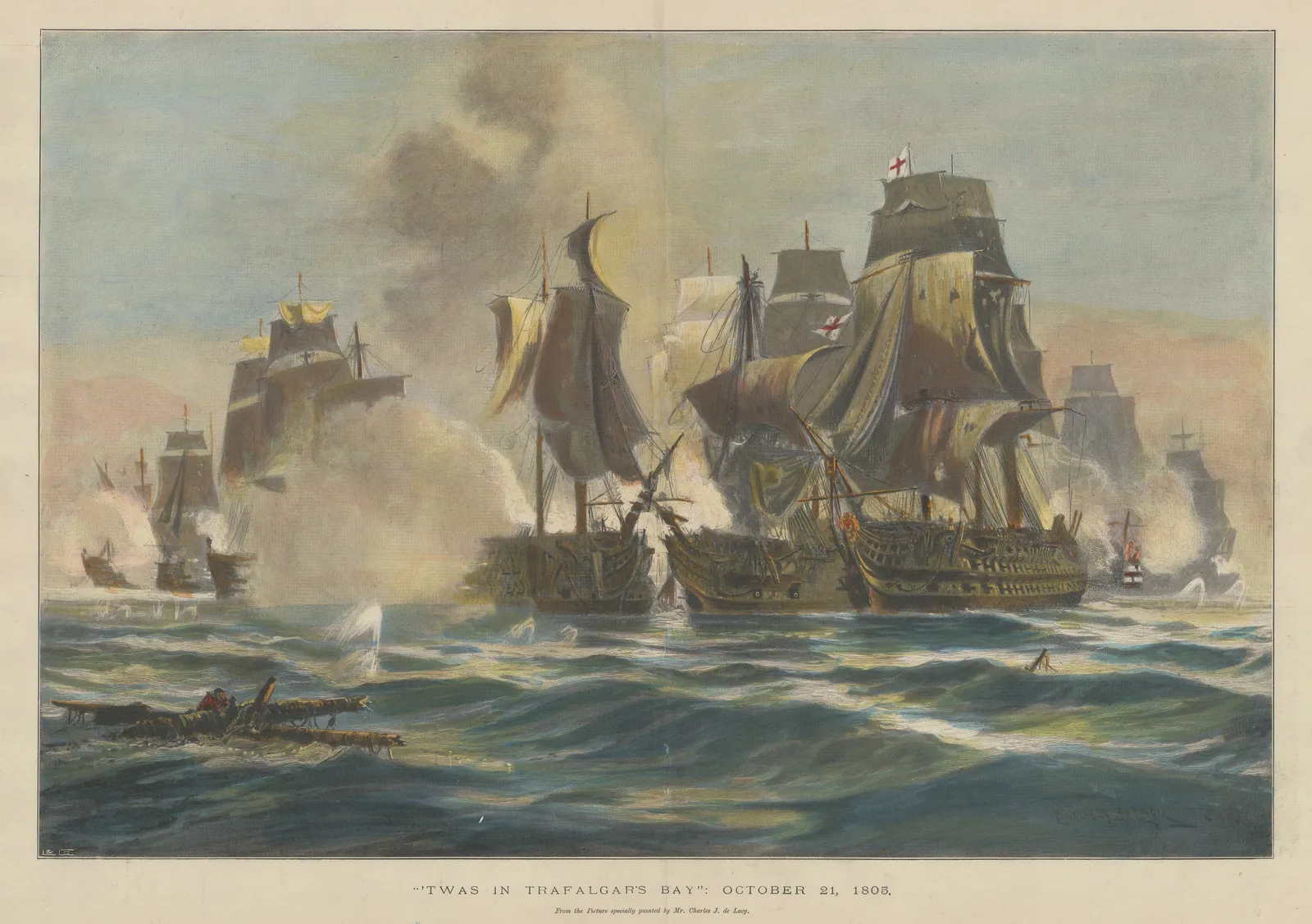 Illustrated London News (ILN), Battle of Trafalgar, 1898