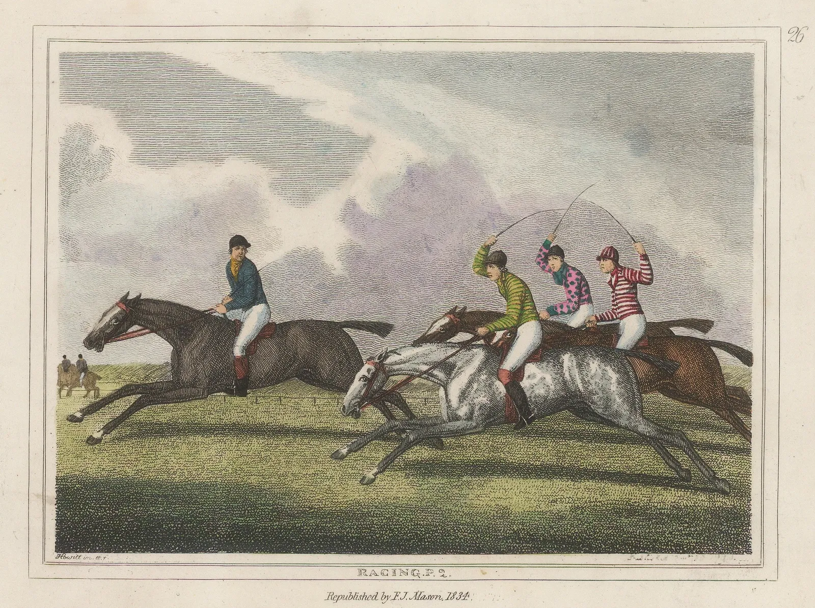 Samuel Howitt, Horse Racing - Racing, 1812