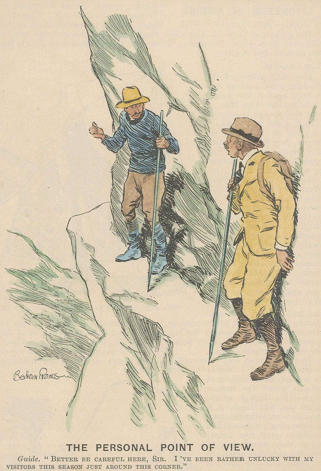 Punch, Cartoon - The personal point of view, 1935 c.