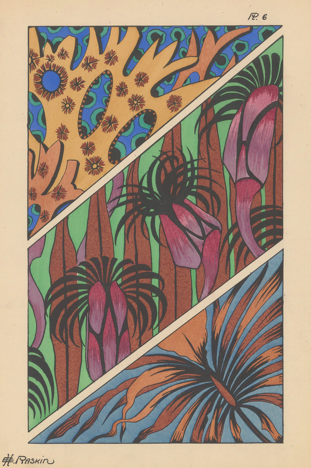 E.H. Raskin, Interiors - Textiles and Wallpaper, 1926