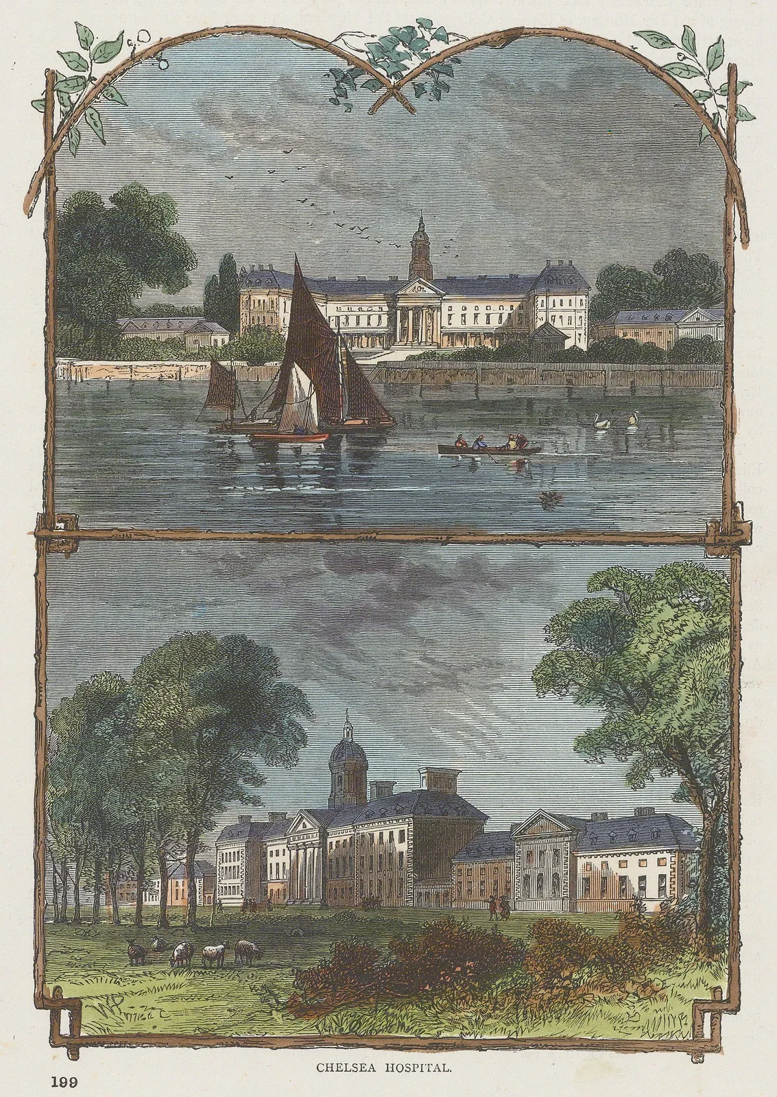 Old & New, London - Chelsea Hospital, 1880 c