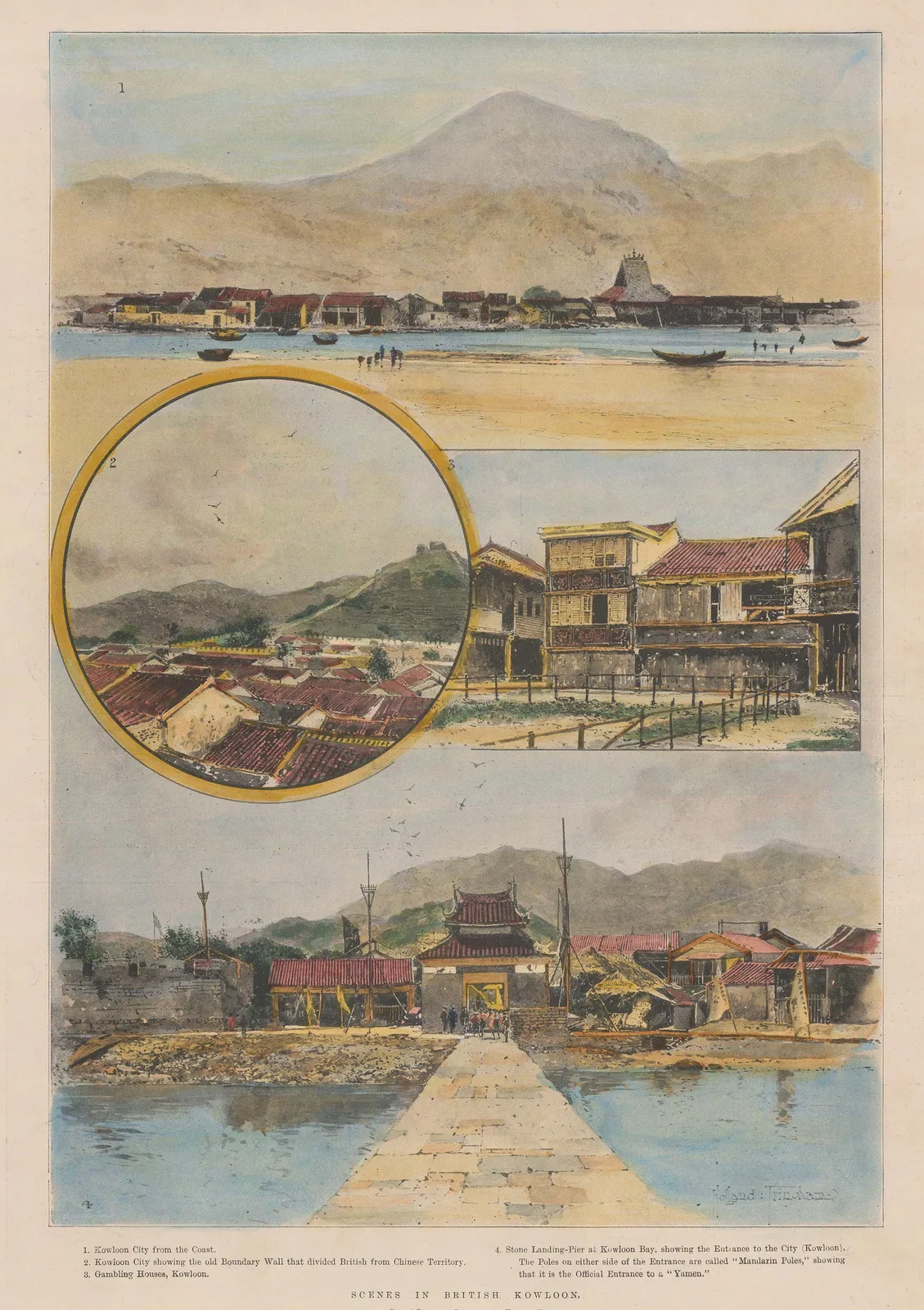 Illustrated London News (ILN), Hong Kong - Kowloon City, 1899