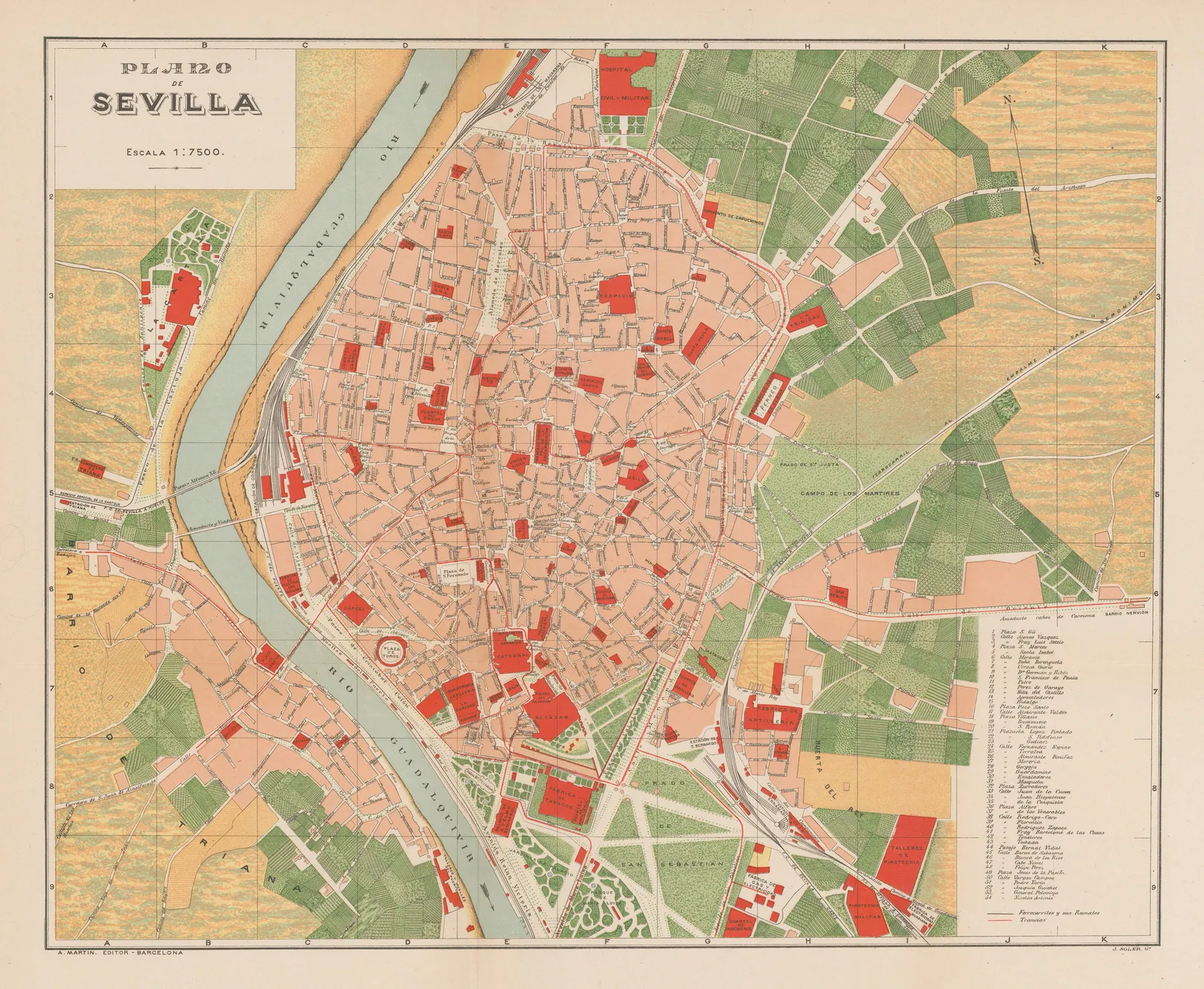 Alberto Martín, Plano de Sevilla, 1927