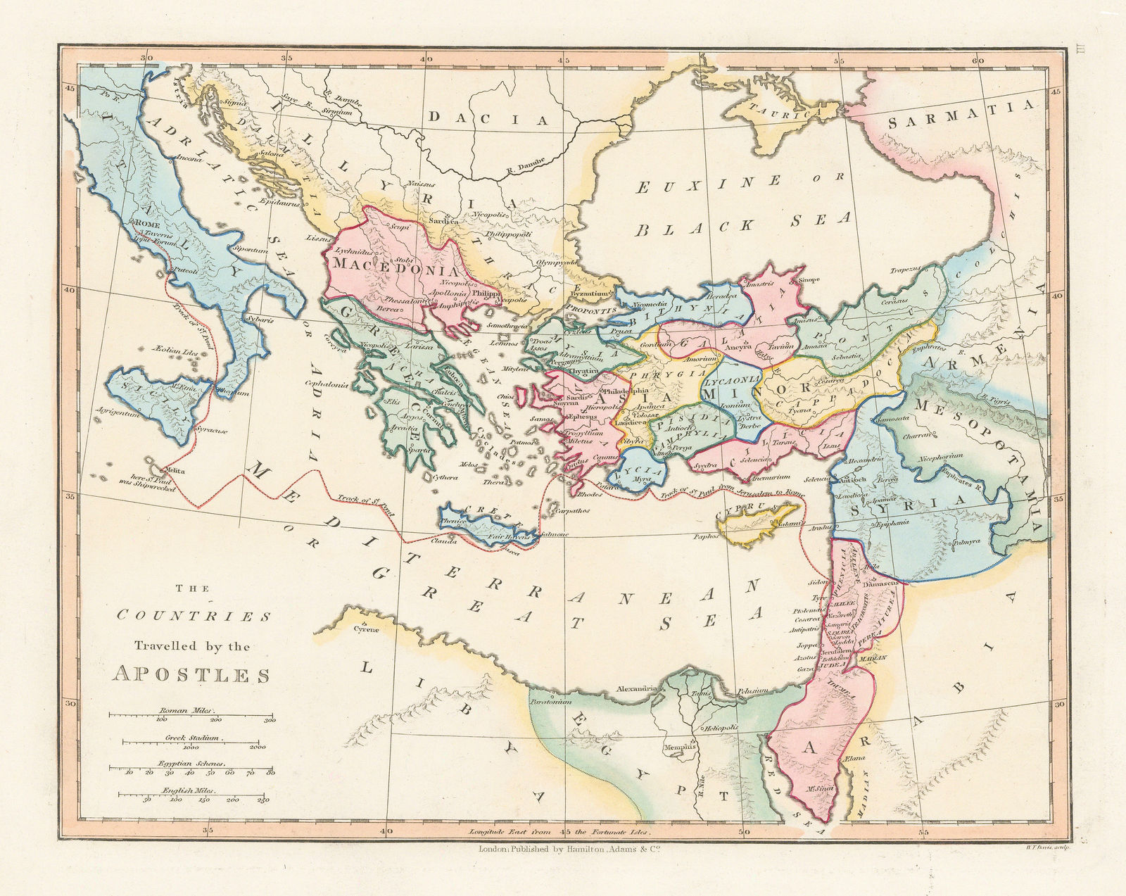 Robert Wilkinson, The Route of St. Paul, 1842