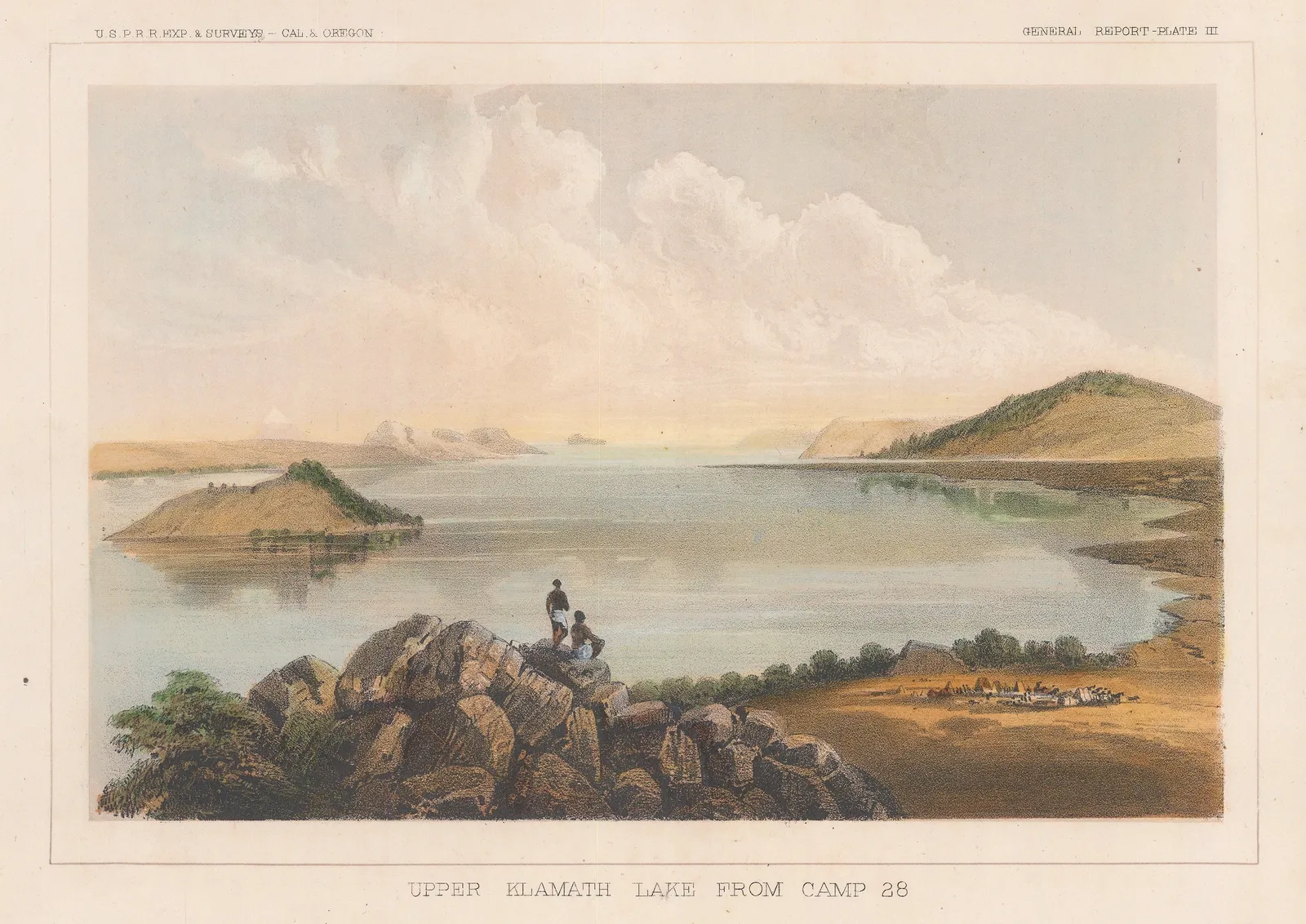 United States Pacific Railroad Expeditions (USPRR), Oregon - Upper Klamath Lake, 1855 c.