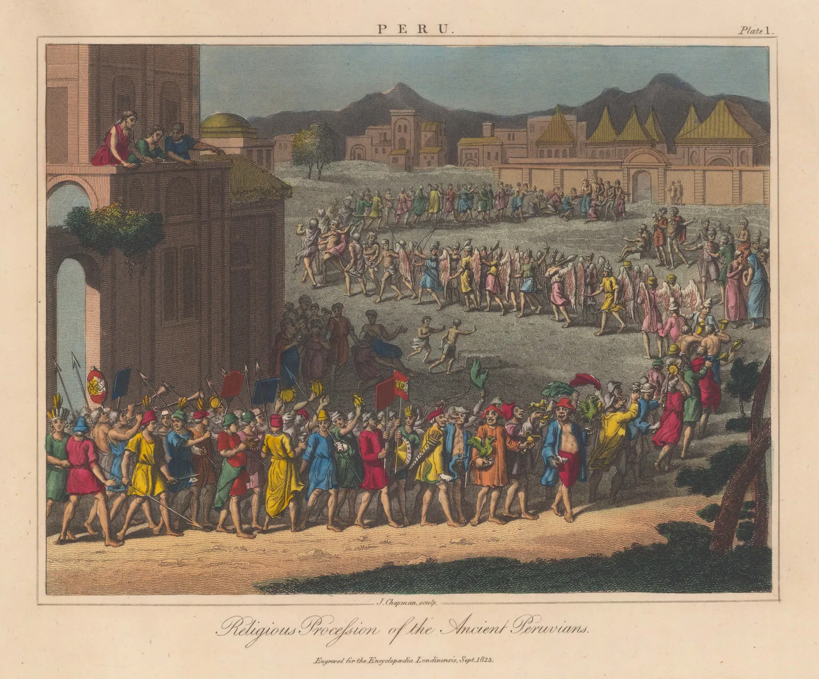 John Wilkes, Peru - Incan Empire, Sun Festival, 1829